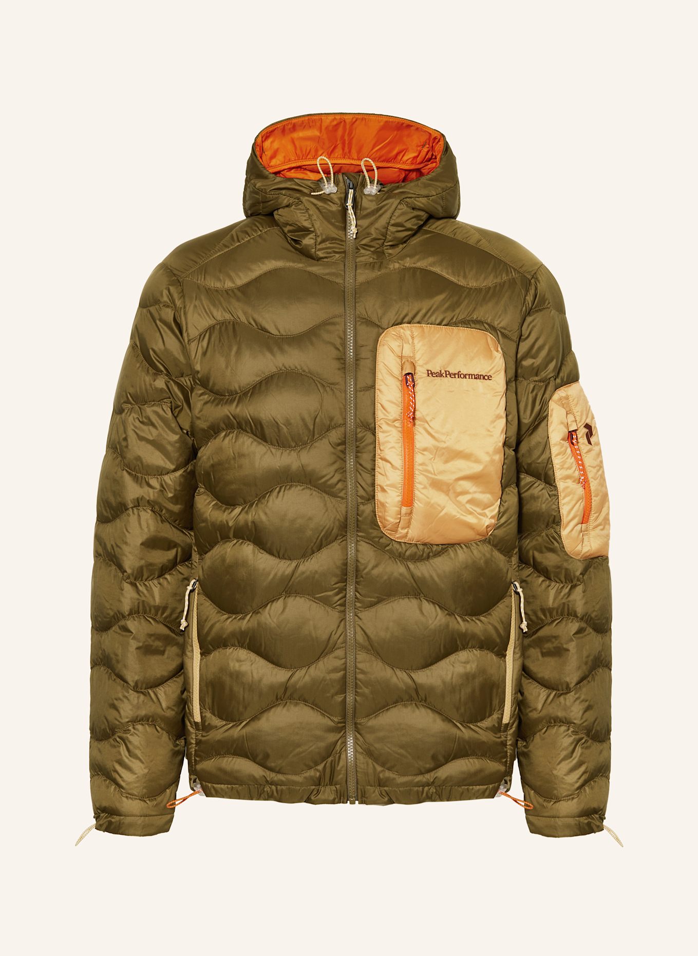 Peak Performance Lightweight-Daunenjacke HELIUM UTILITY DOWN HOOD: OLIV