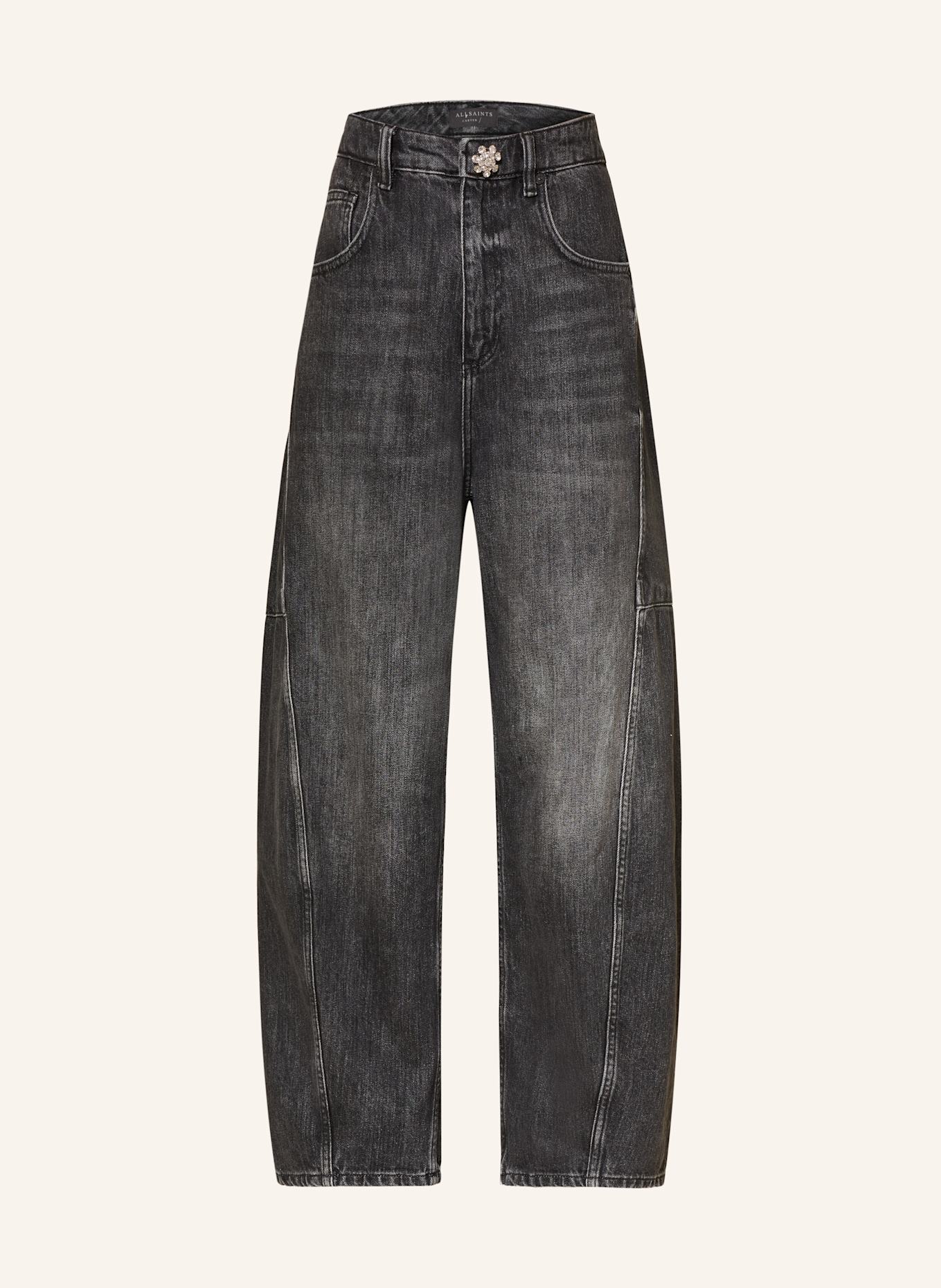 ALLSAINTS Barreljeans CARTER mit Schmucksteinen: 162 Washed Black