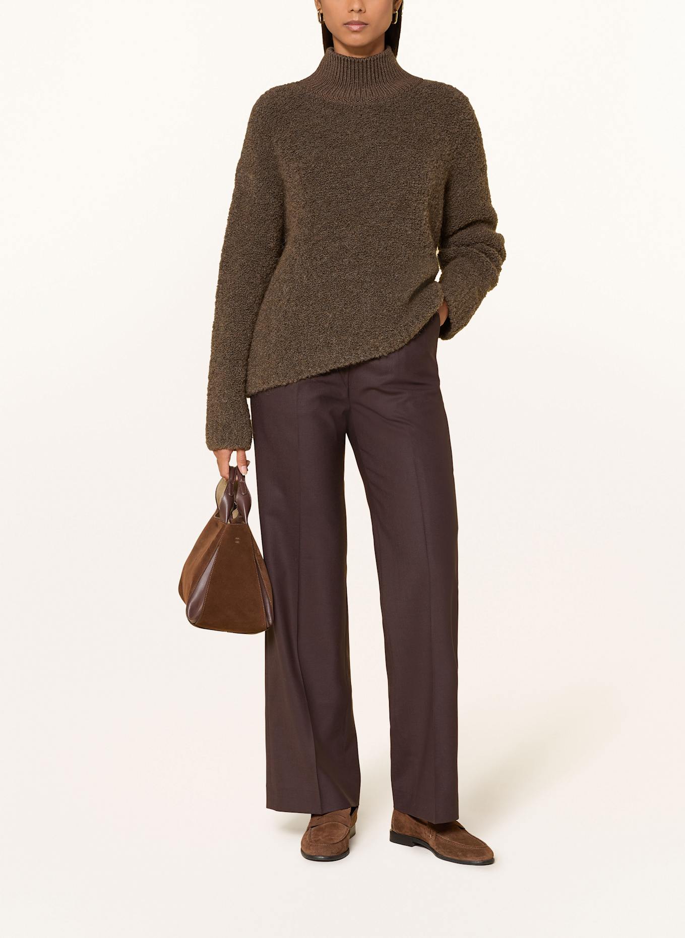 Marc O'Polo Pullover aus Teddyfell: DUNKELBRAUN