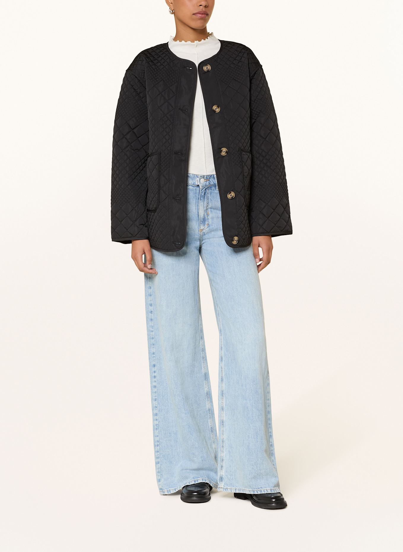 Y.A.S. Steppjacke: SCHWARZ