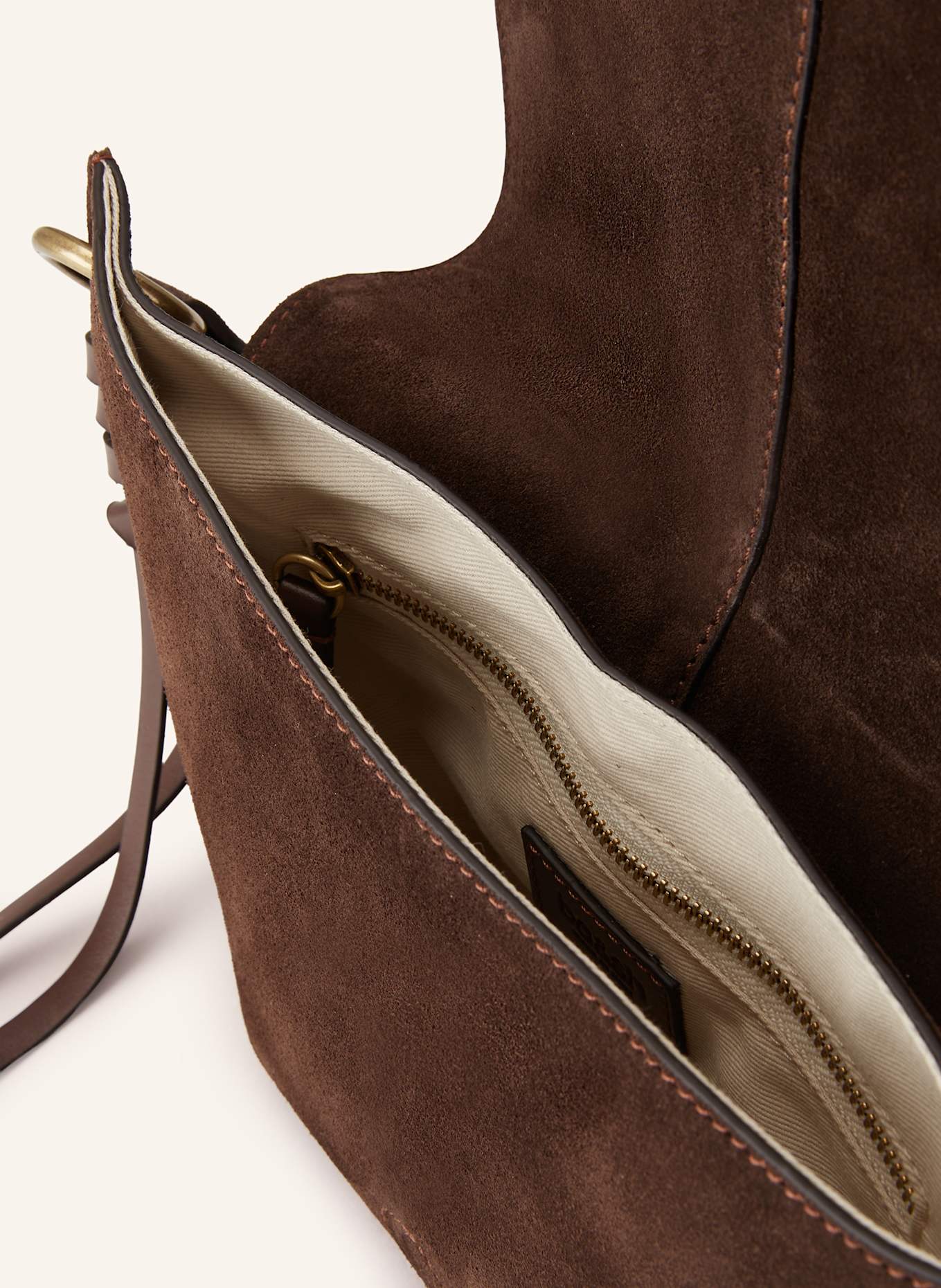 ba&sh Umhängetasche YOUYOU SADDLE SMALL: DUNKELBRAUN