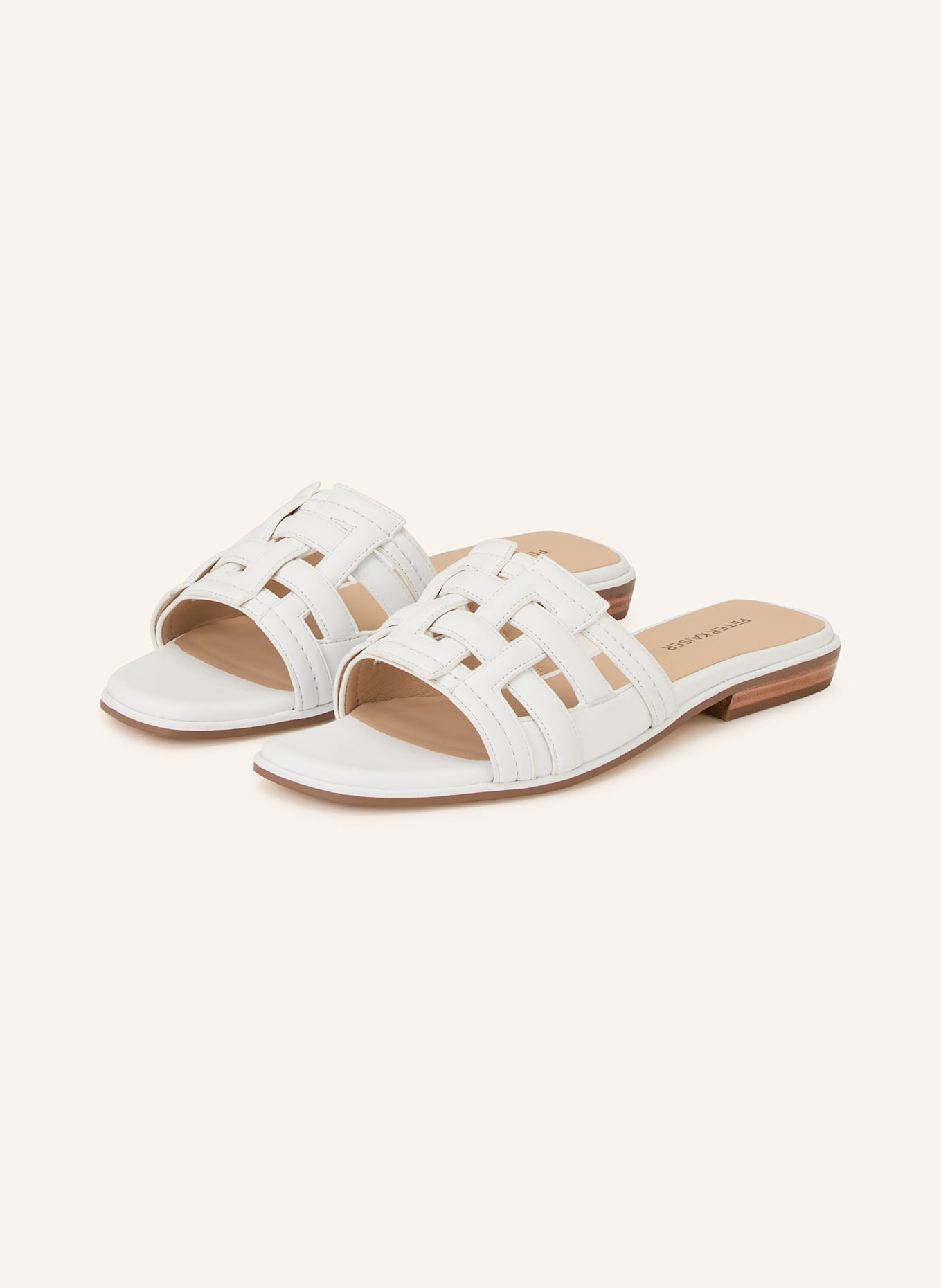 PETER KAISER Pantoletten MALAGA: WEISS