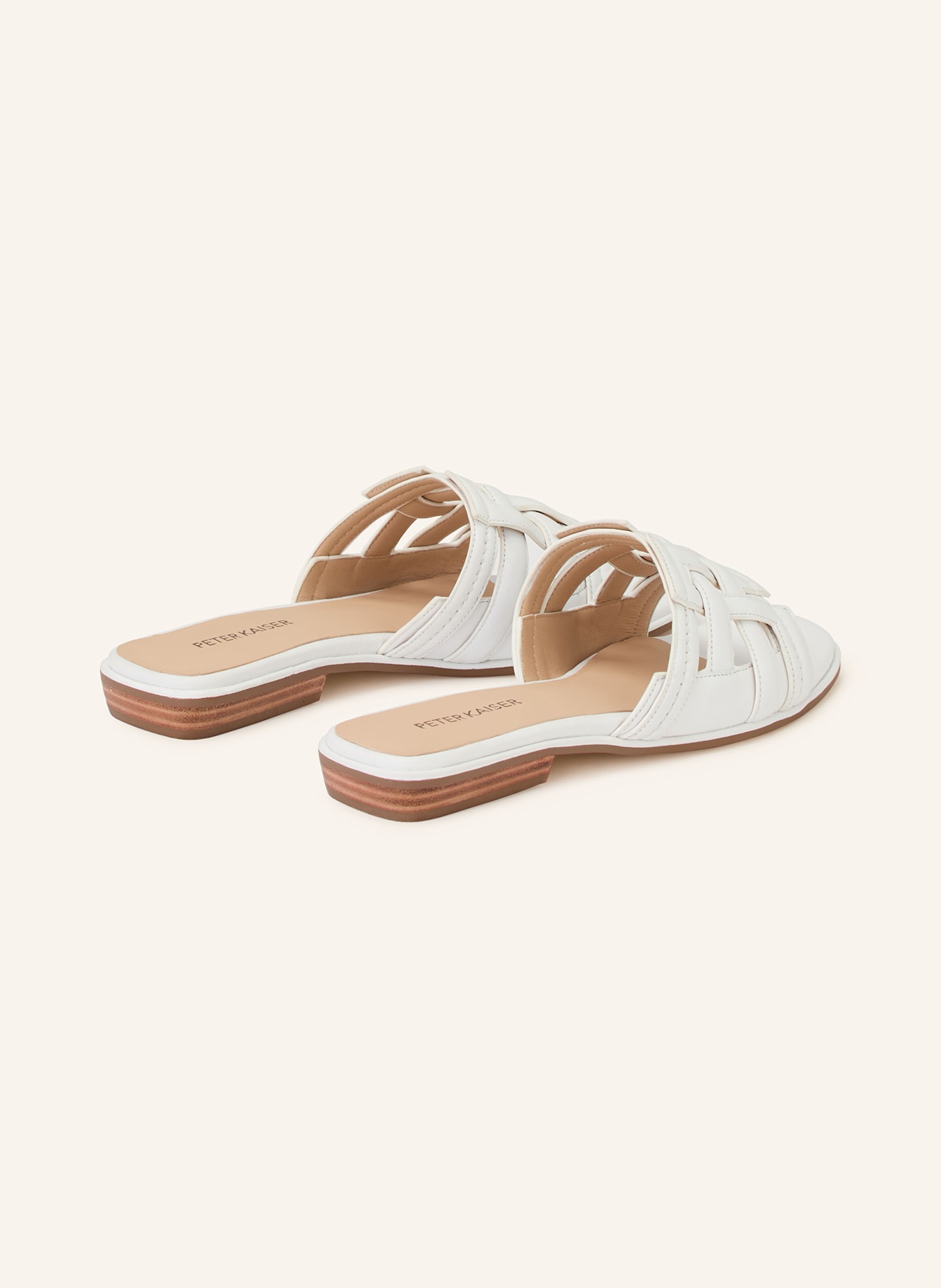 PETER KAISER Pantoletten MALAGA: WEISS