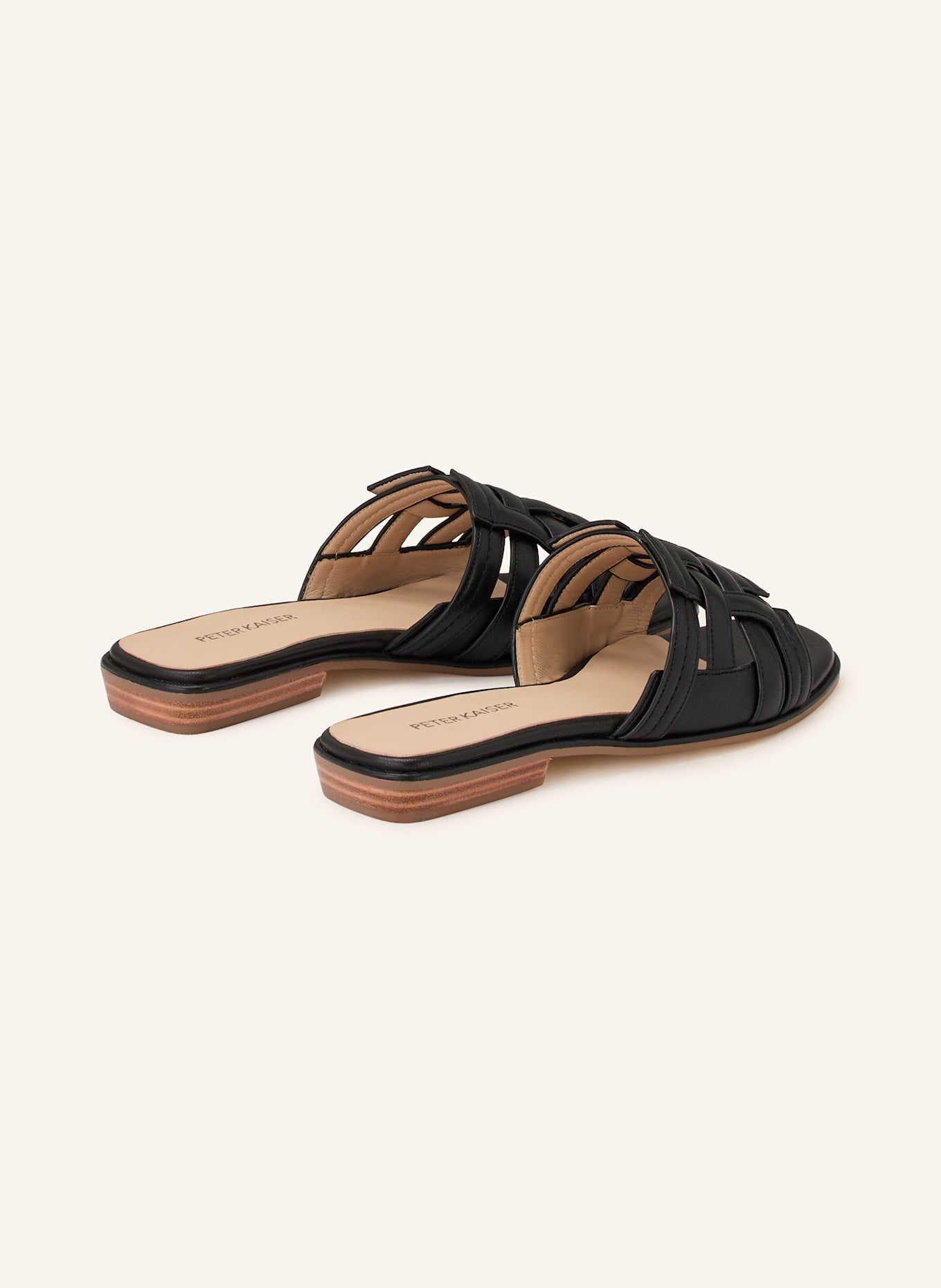 PETER KAISER Pantoletten MALAGA: SCHWARZ