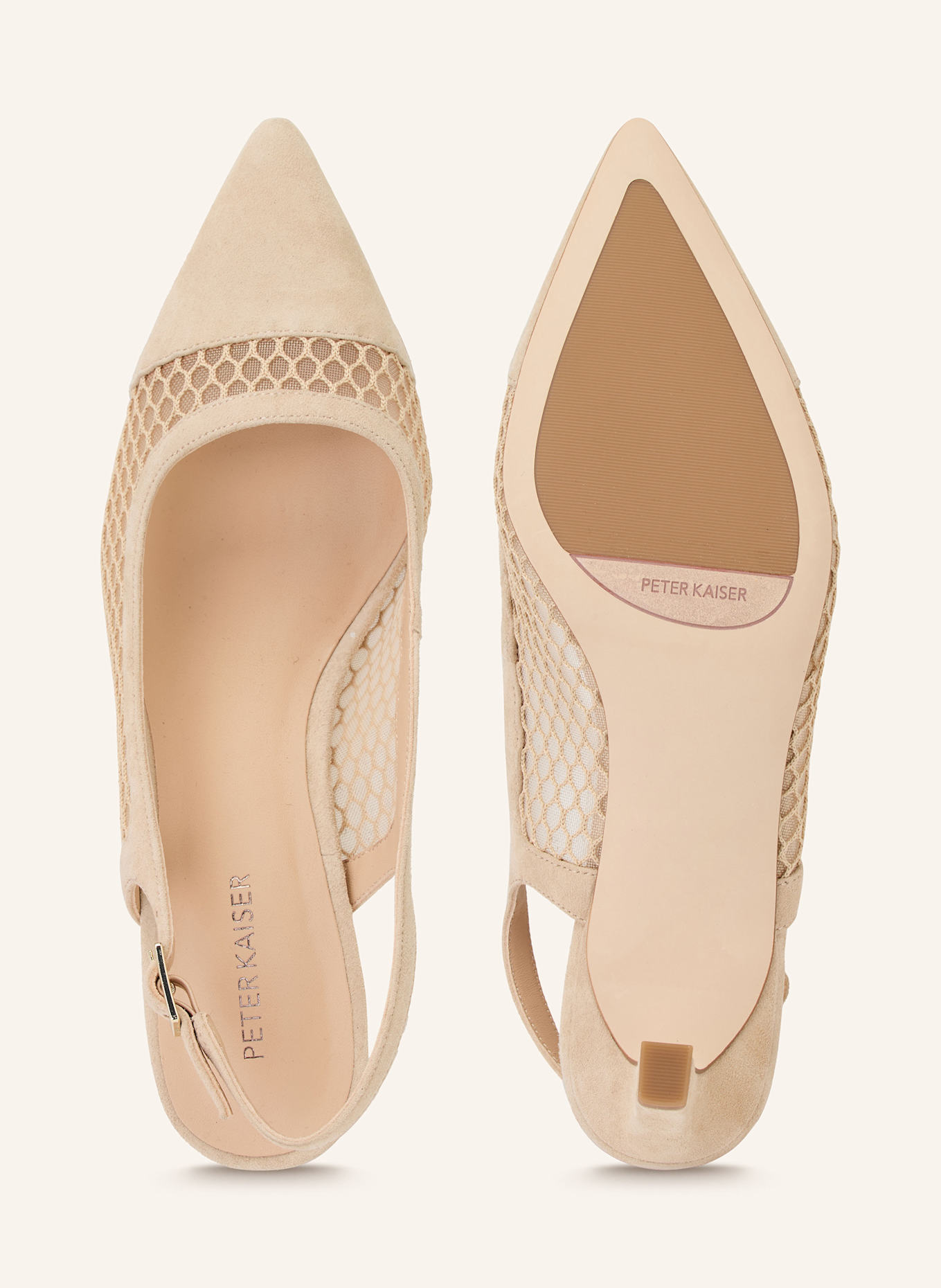 PETER KAISER Slingpumps IBIZA: CREME