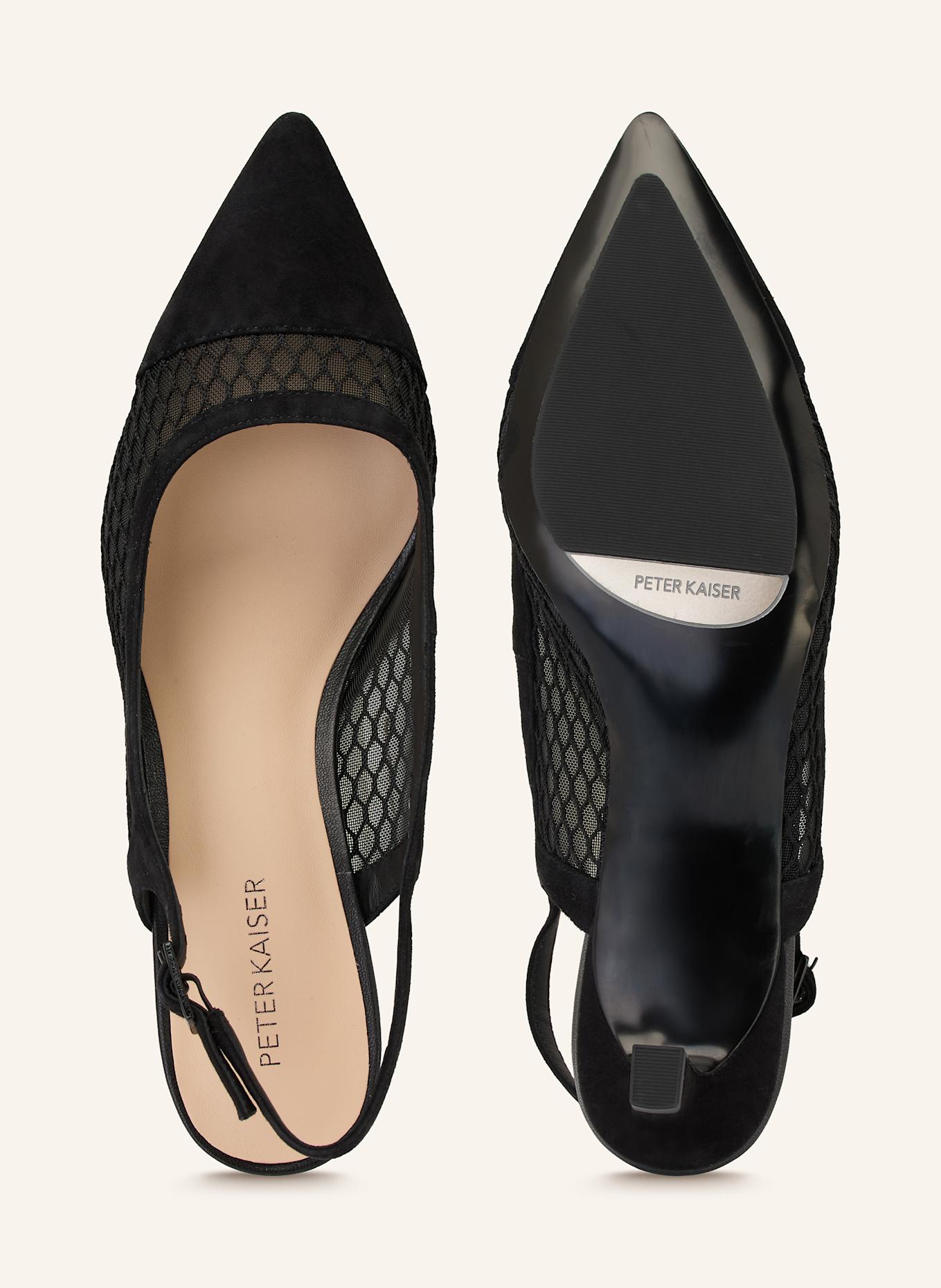 PETER KAISER Slingpumps IBIZA: SCHWARZ