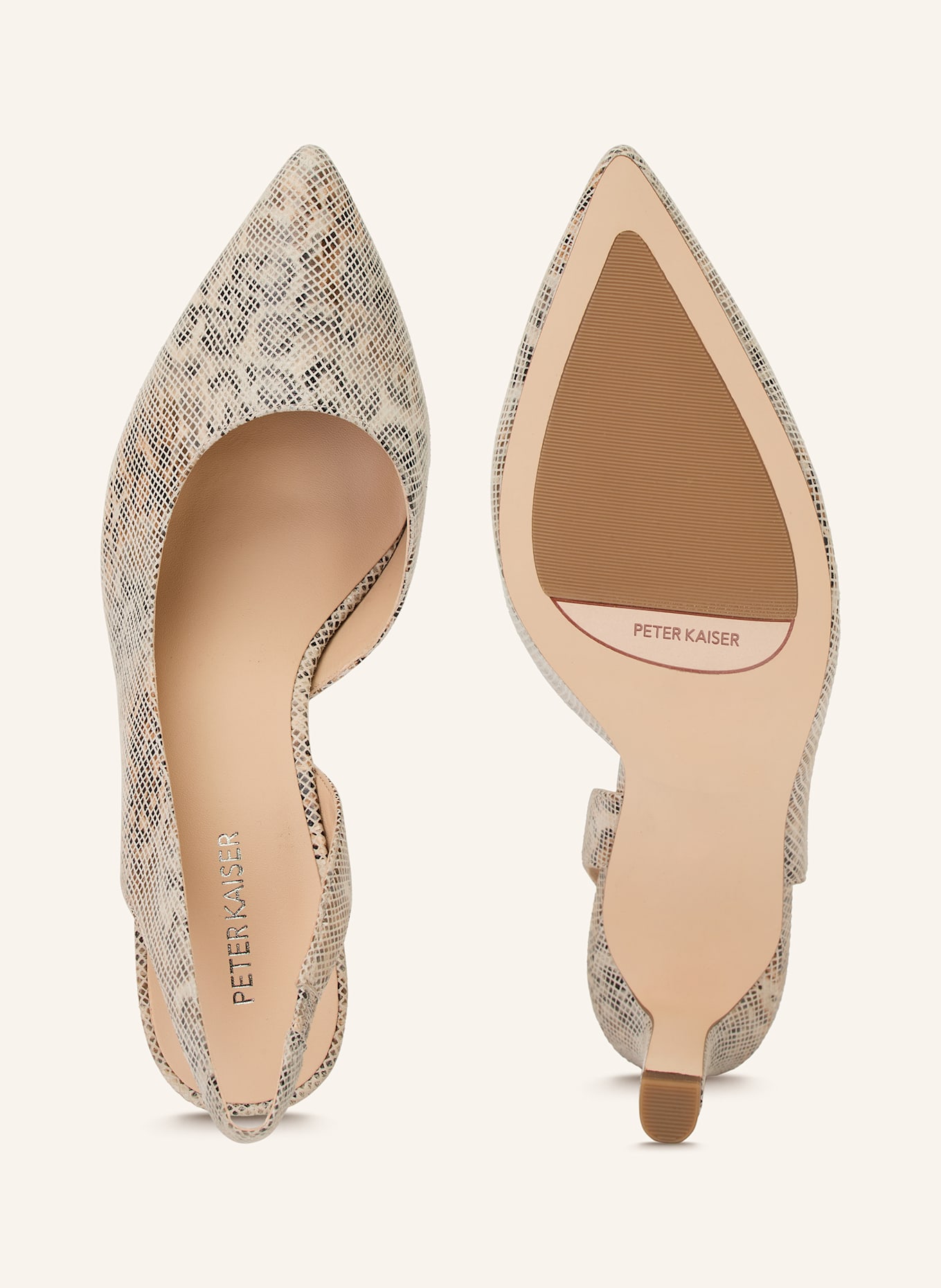 PETER KAISER Slingpumps MODENA: CREME / BEIGE