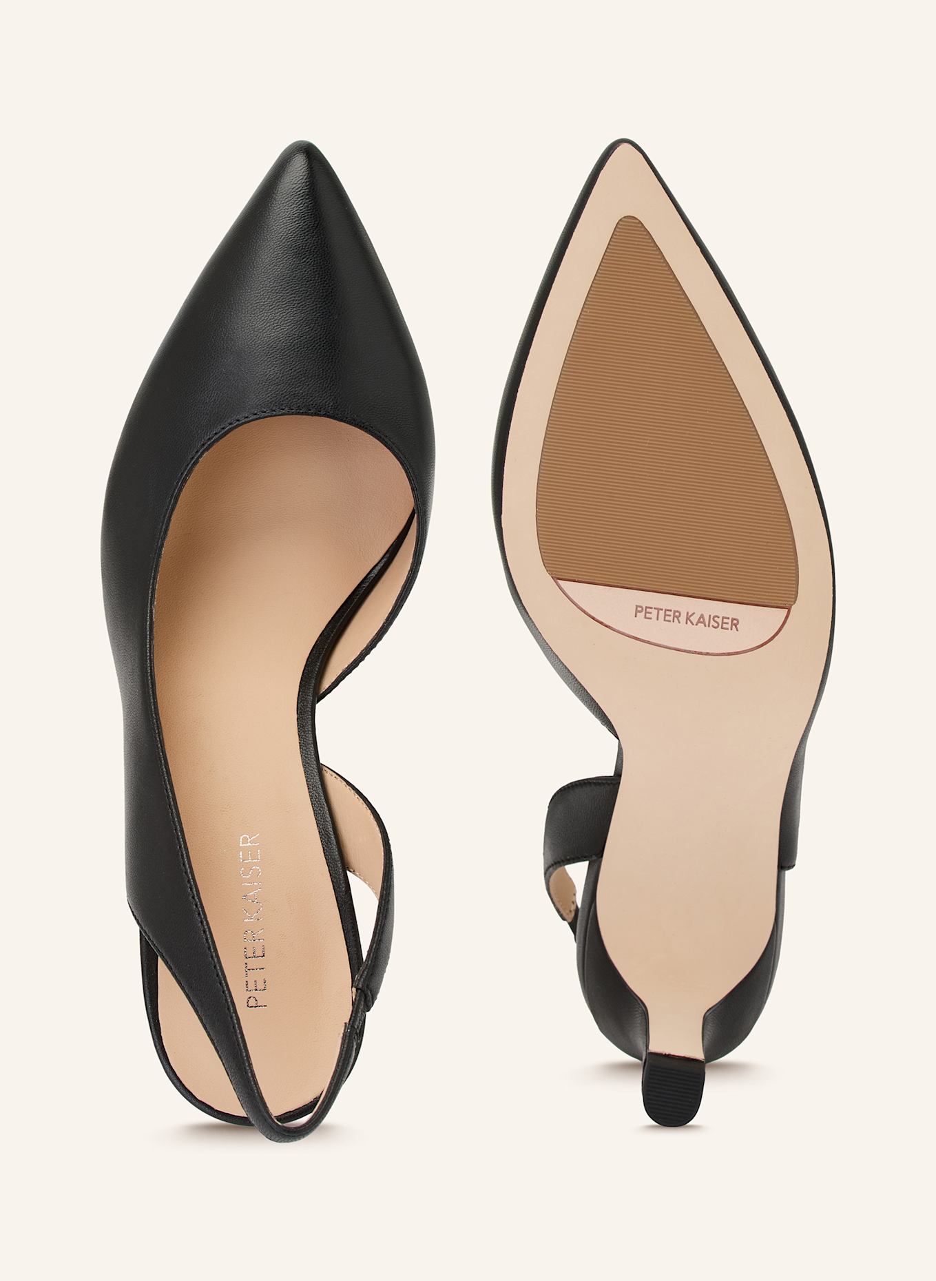 PETER KAISER Slingpumps MODENA: SCHWARZ