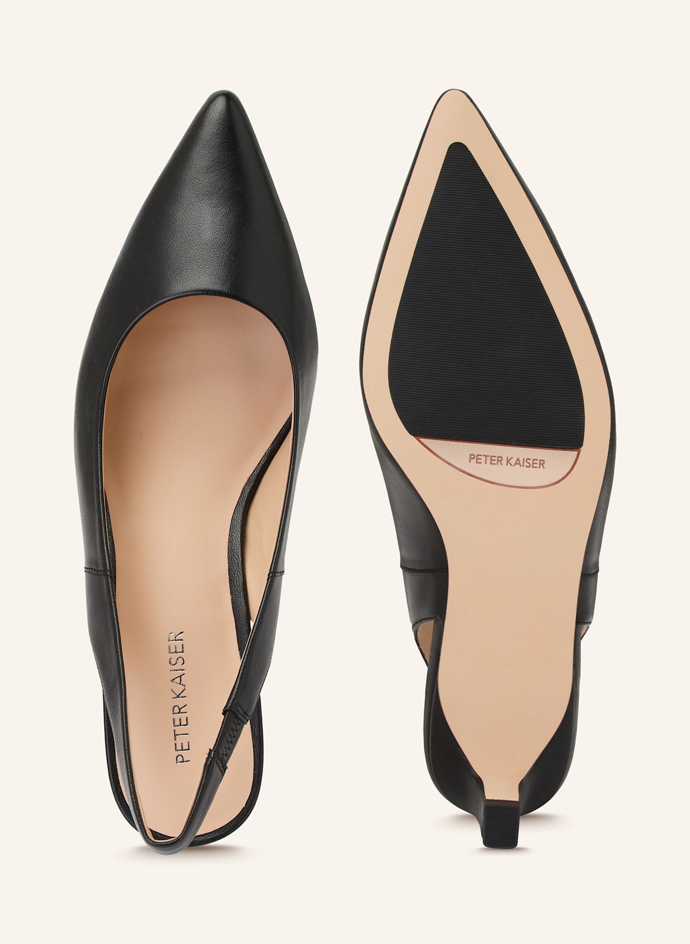 PETER KAISER Slingpumps IBIZA: SCHWARZ