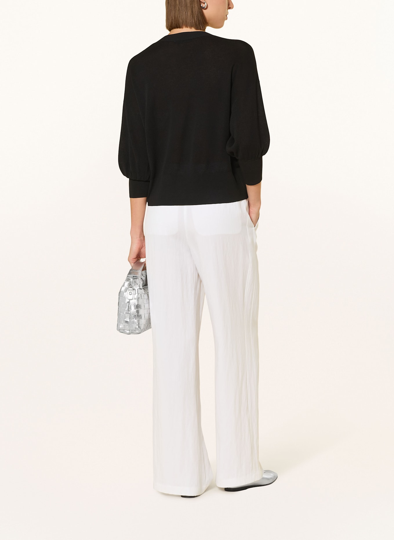 MARC AUREL Strickjacke mit 3/4-Arm: SCHWARZ