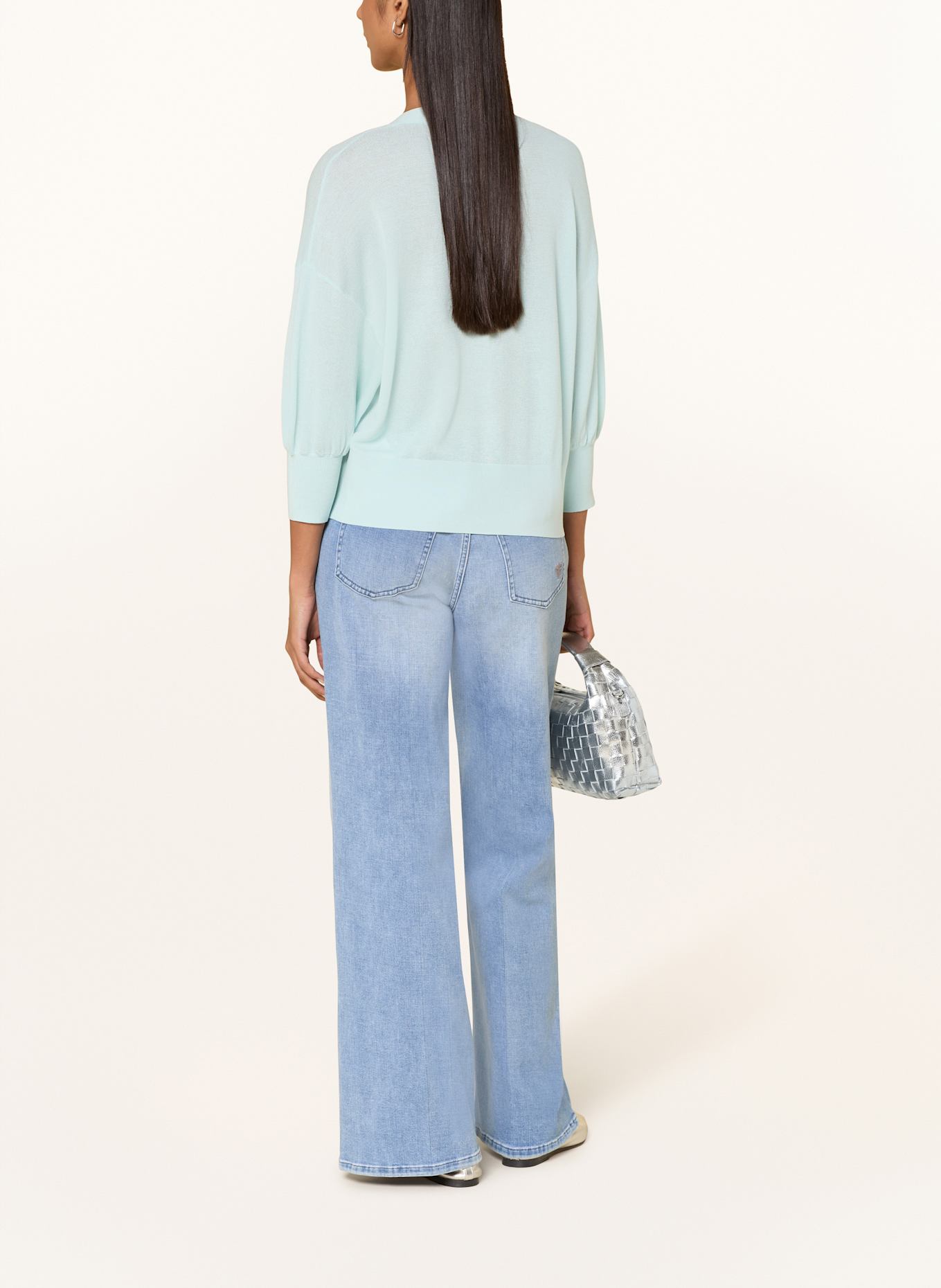 MARC AUREL Strickjacke mit 3/4-Arm: TÜRKIS