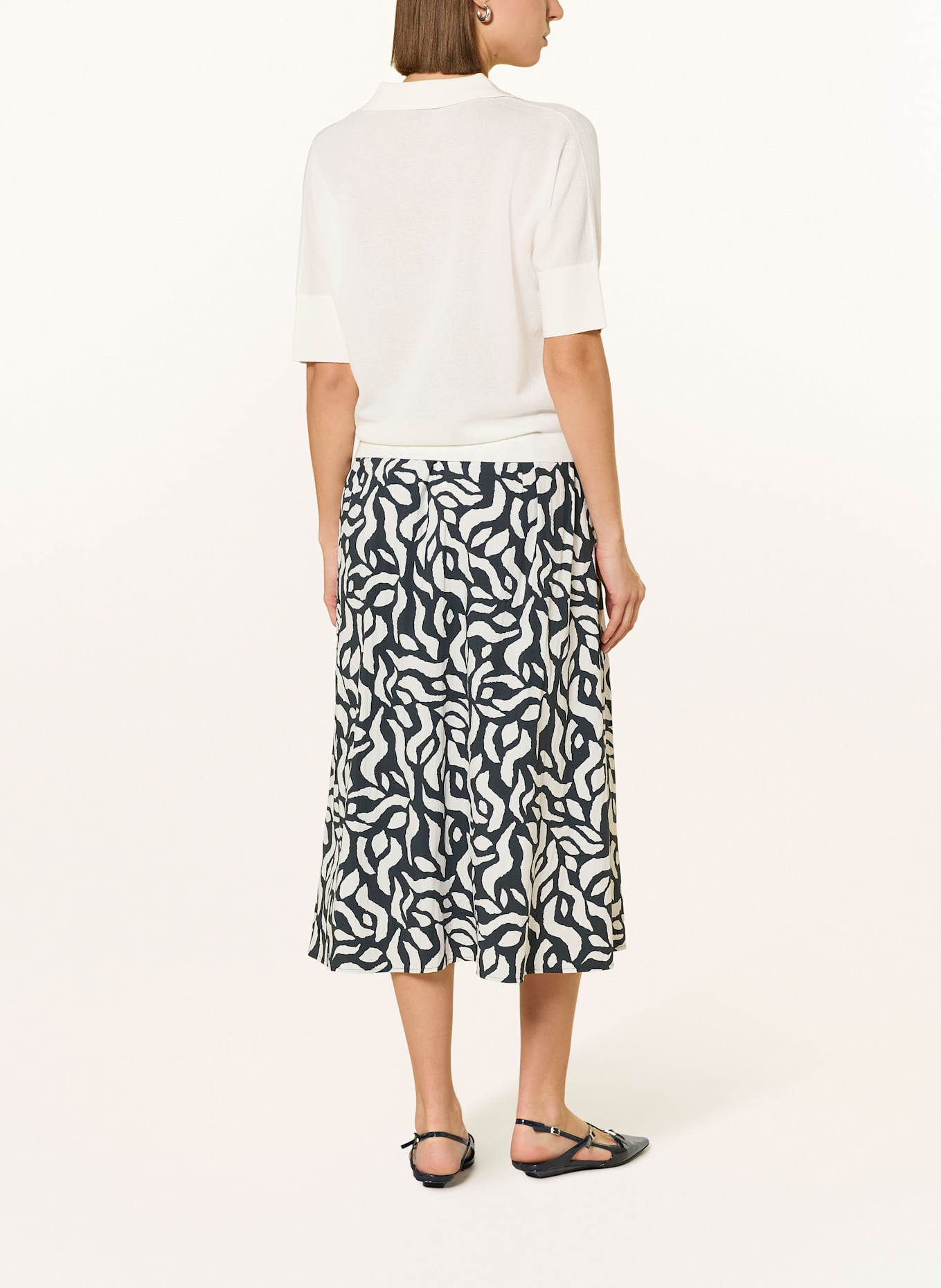 MARC AUREL Koszulka polo z dzianiny z rękawem 3/4: BIAŁY