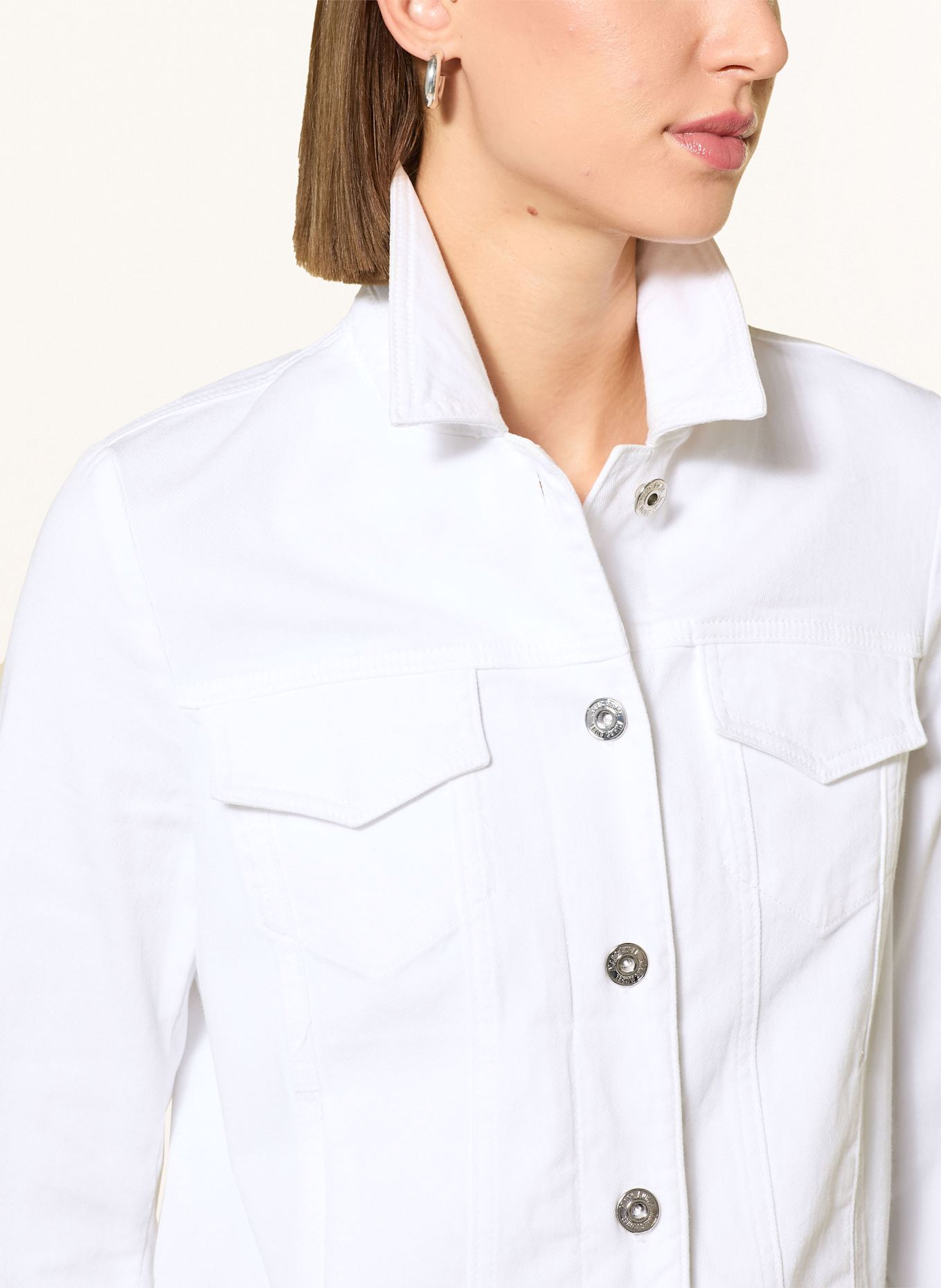 MARC AUREL Jeansjacke mit 3/4-Arm: WEISS
