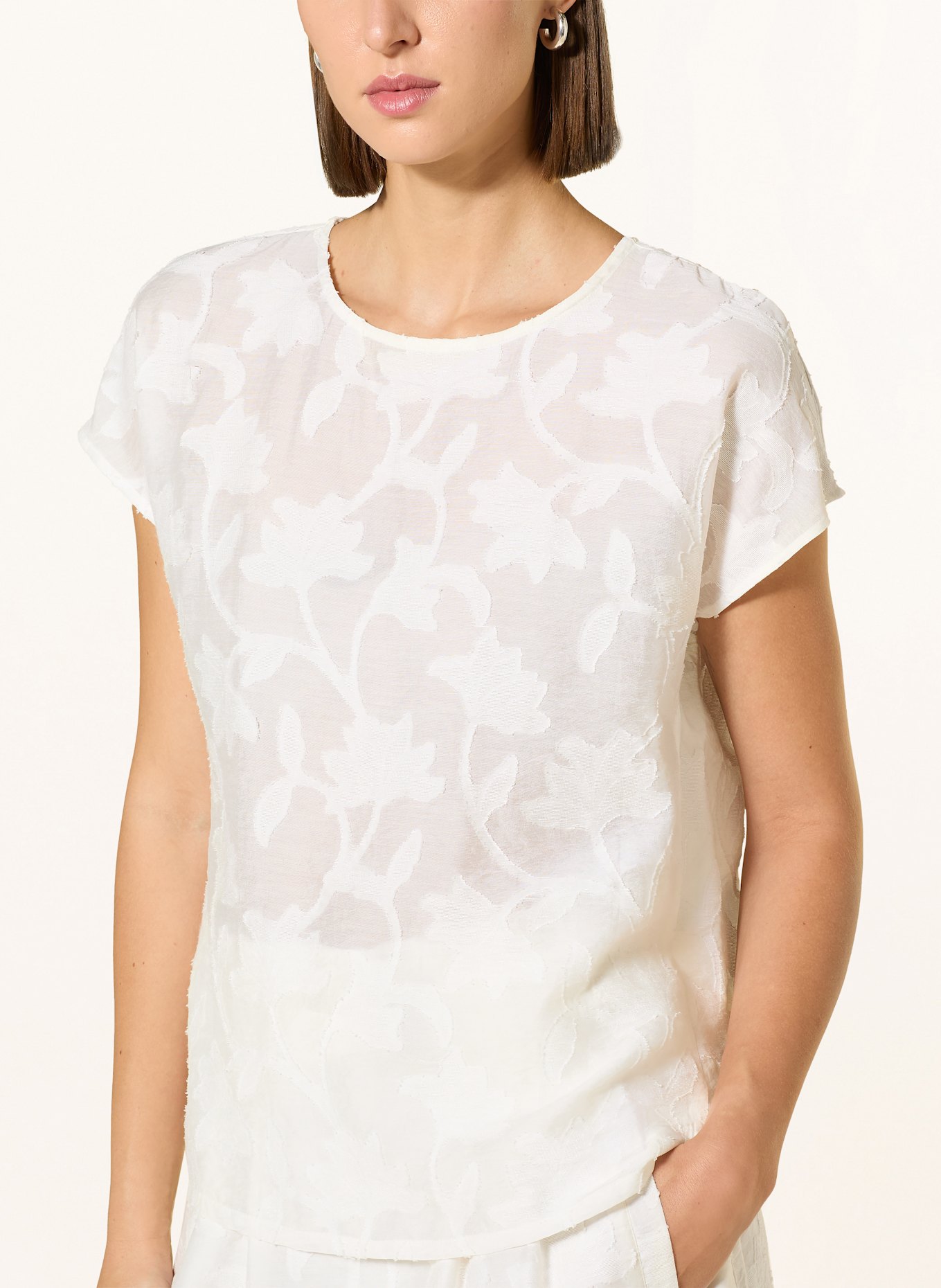 MARC AUREL chemisier: BLANC