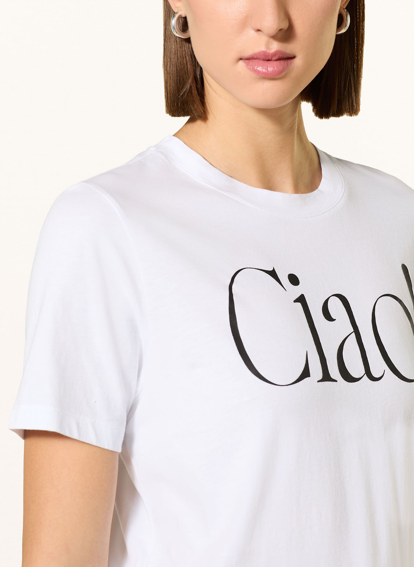 MARC AUREL T-shirt: BIAŁY / CZARNY