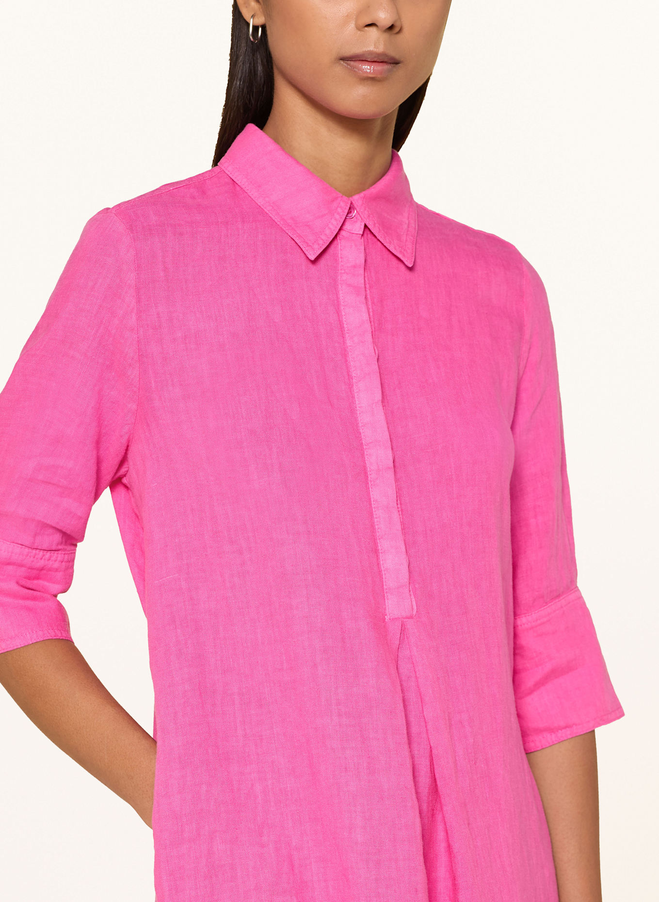 MARC AUREL Linnen jurk met 3/4-mouwen: ROZE