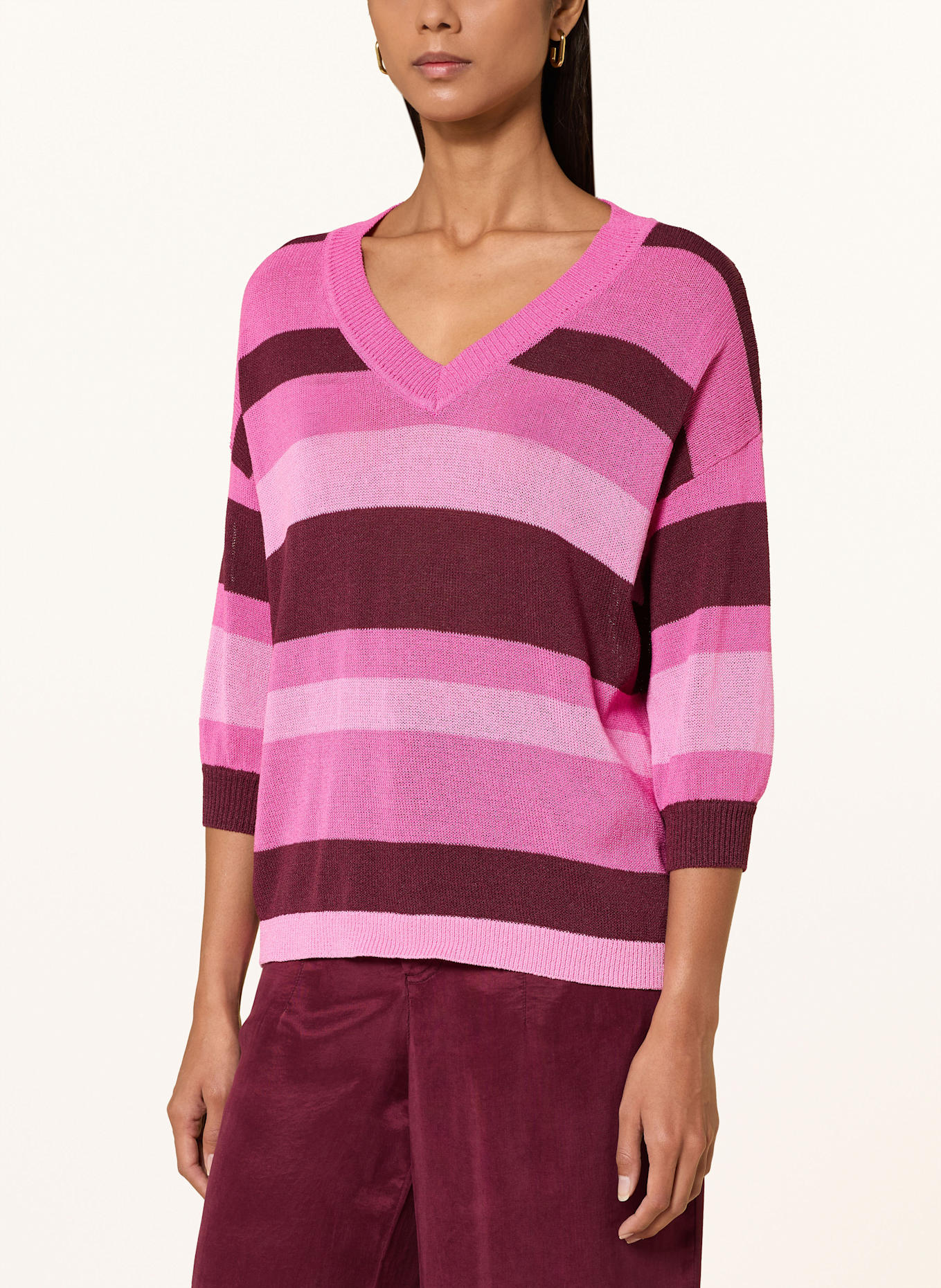 MARC AUREL Pullover mit 3/4-Arm: ROSA / ALTROSA / HELLROSA