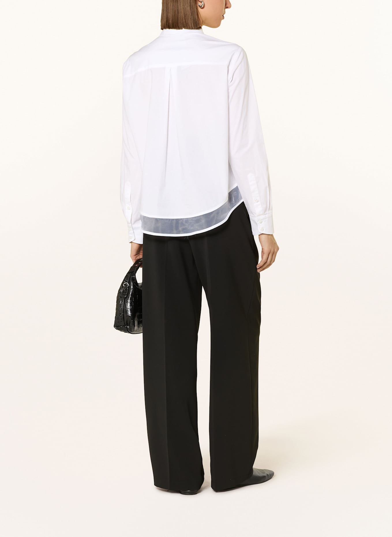 MARC AUREL Hemdbluse: WEISS