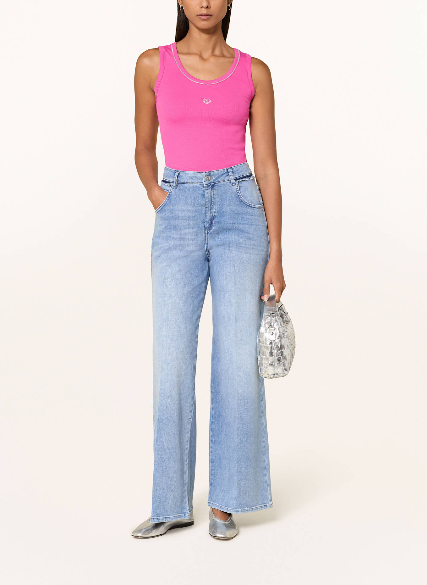 MARC AUREL Wide Leg Jeans: 500031 blue denim