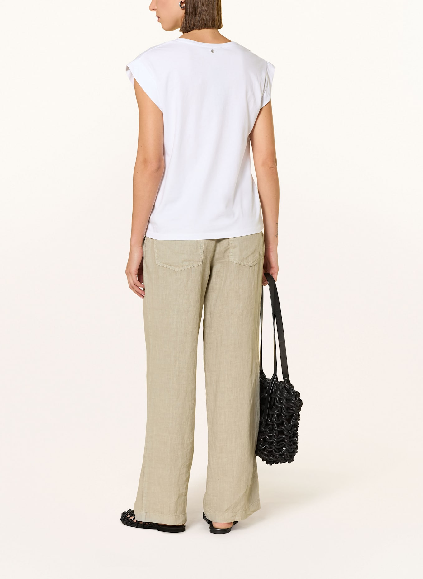 MARC AUREL Pantalon Marlene en lin: KAKI