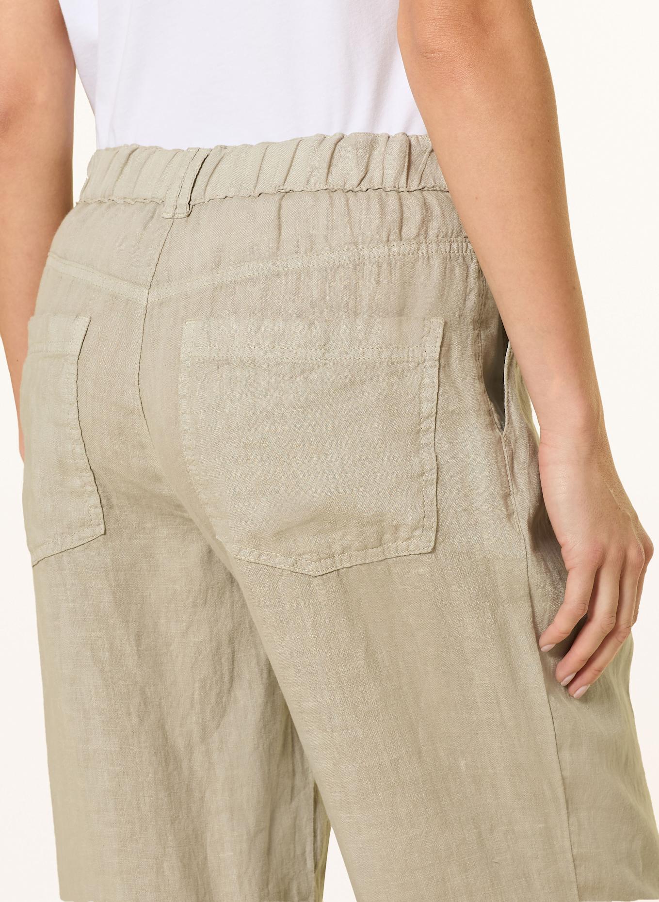 MARC AUREL Pantalon Marlene en lin: KAKI