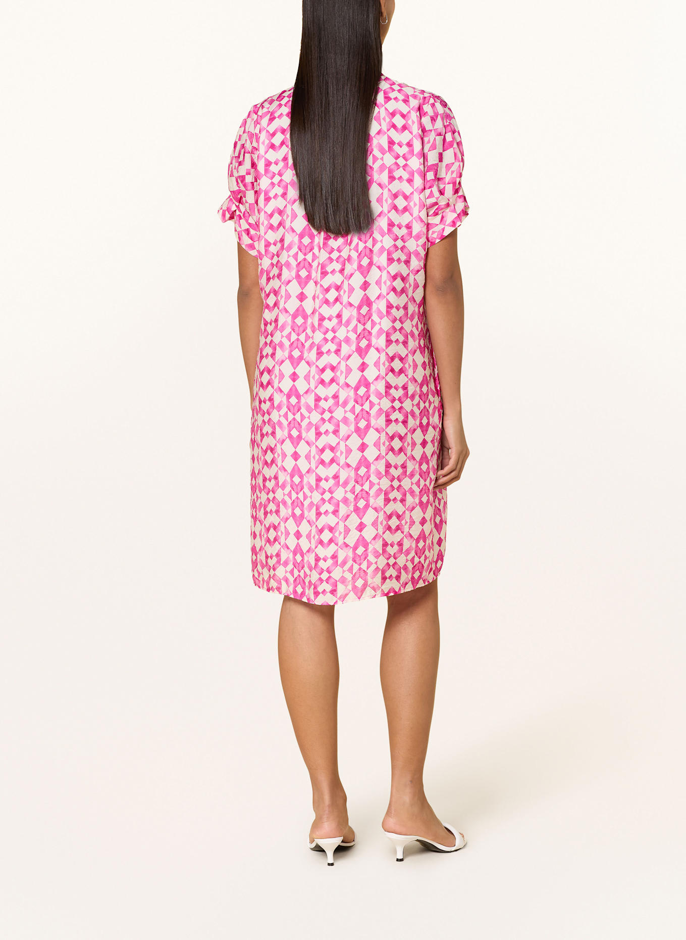 MARC AUREL Sukienka: BIAŁY / MOCNORÓŻOWY