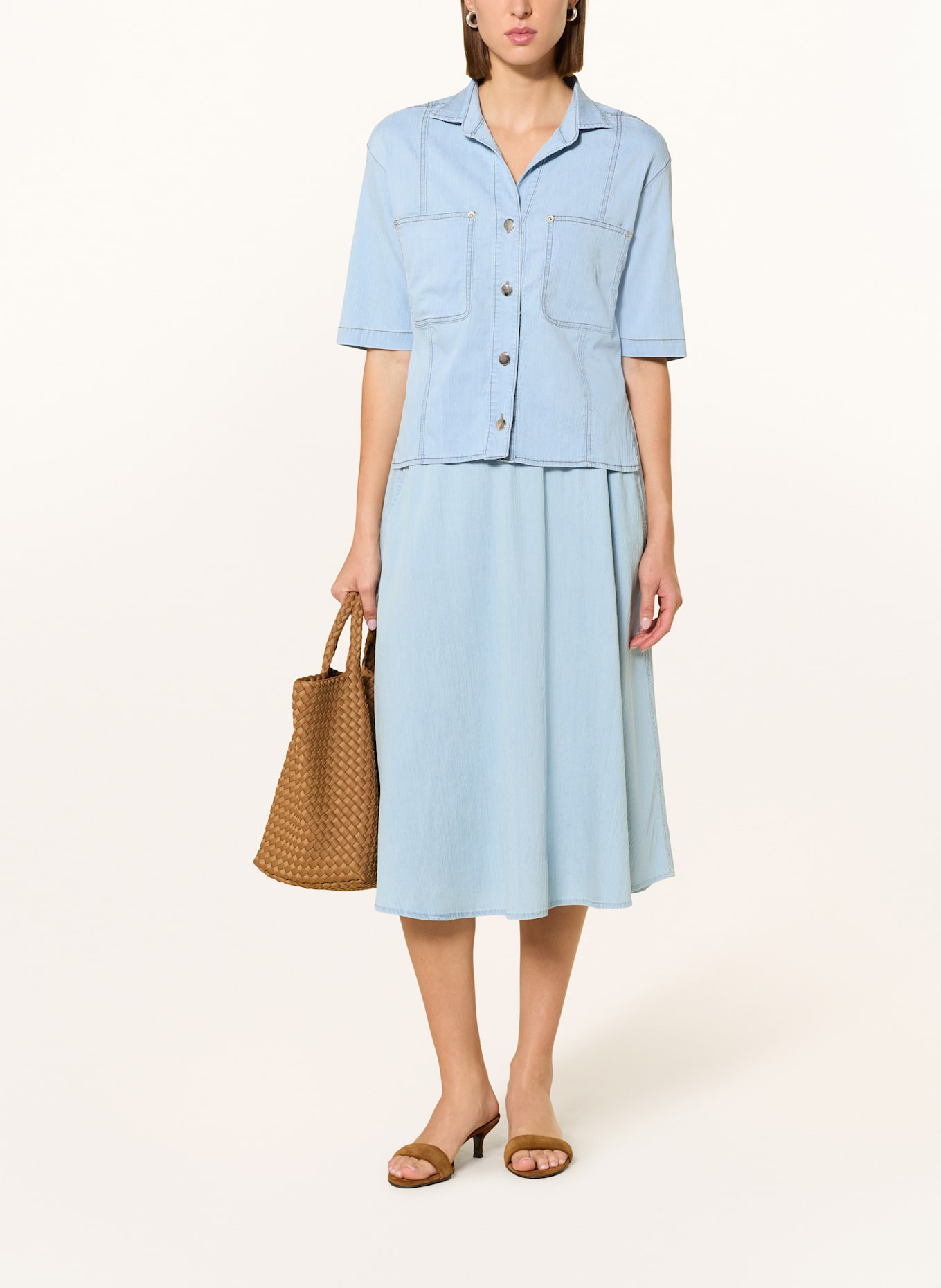 MARC AUREL Bluzka w stylu jeansowym: JASNONIEBIESKI