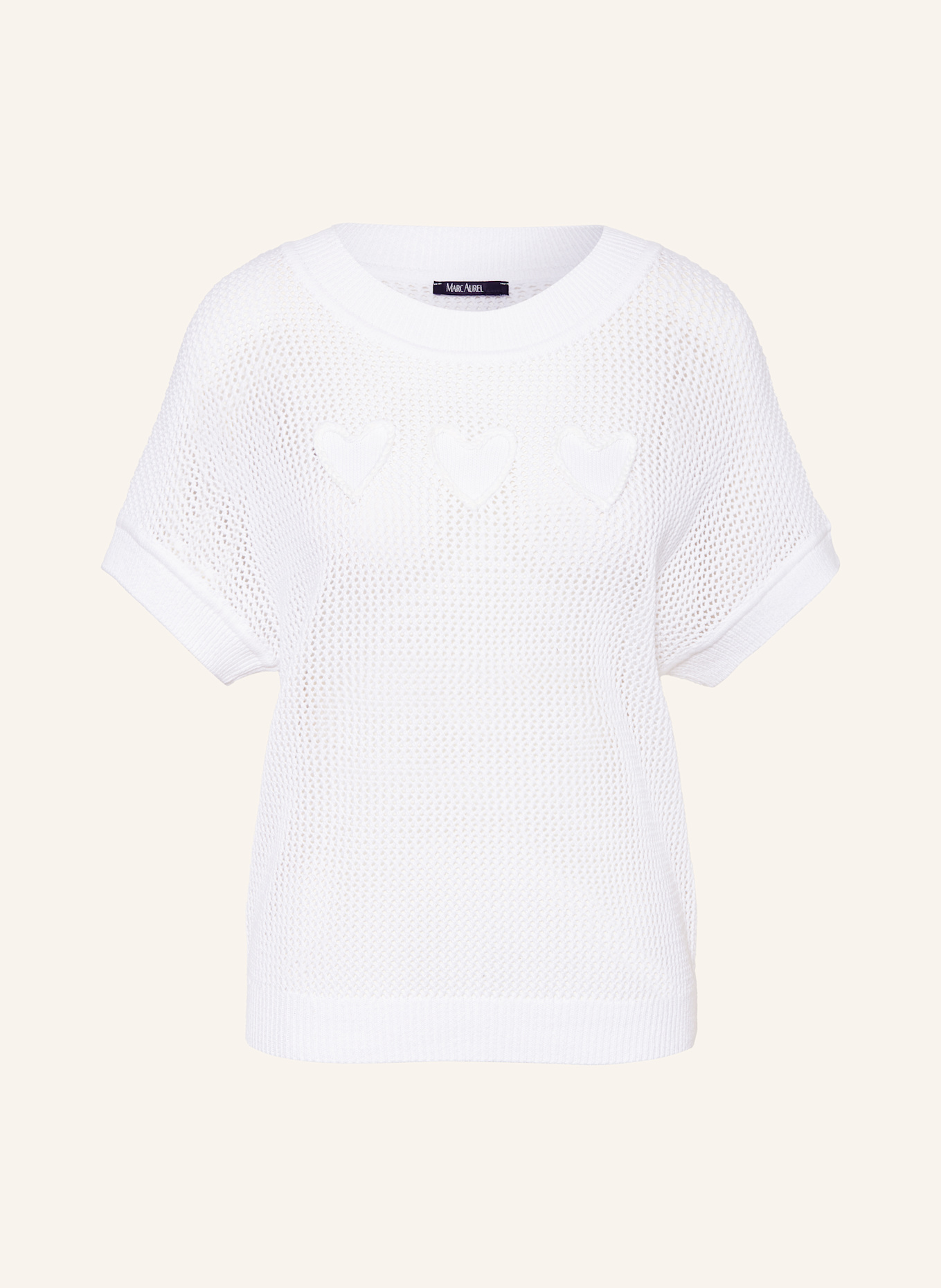 MARC AUREL Knit shirt: WHITE