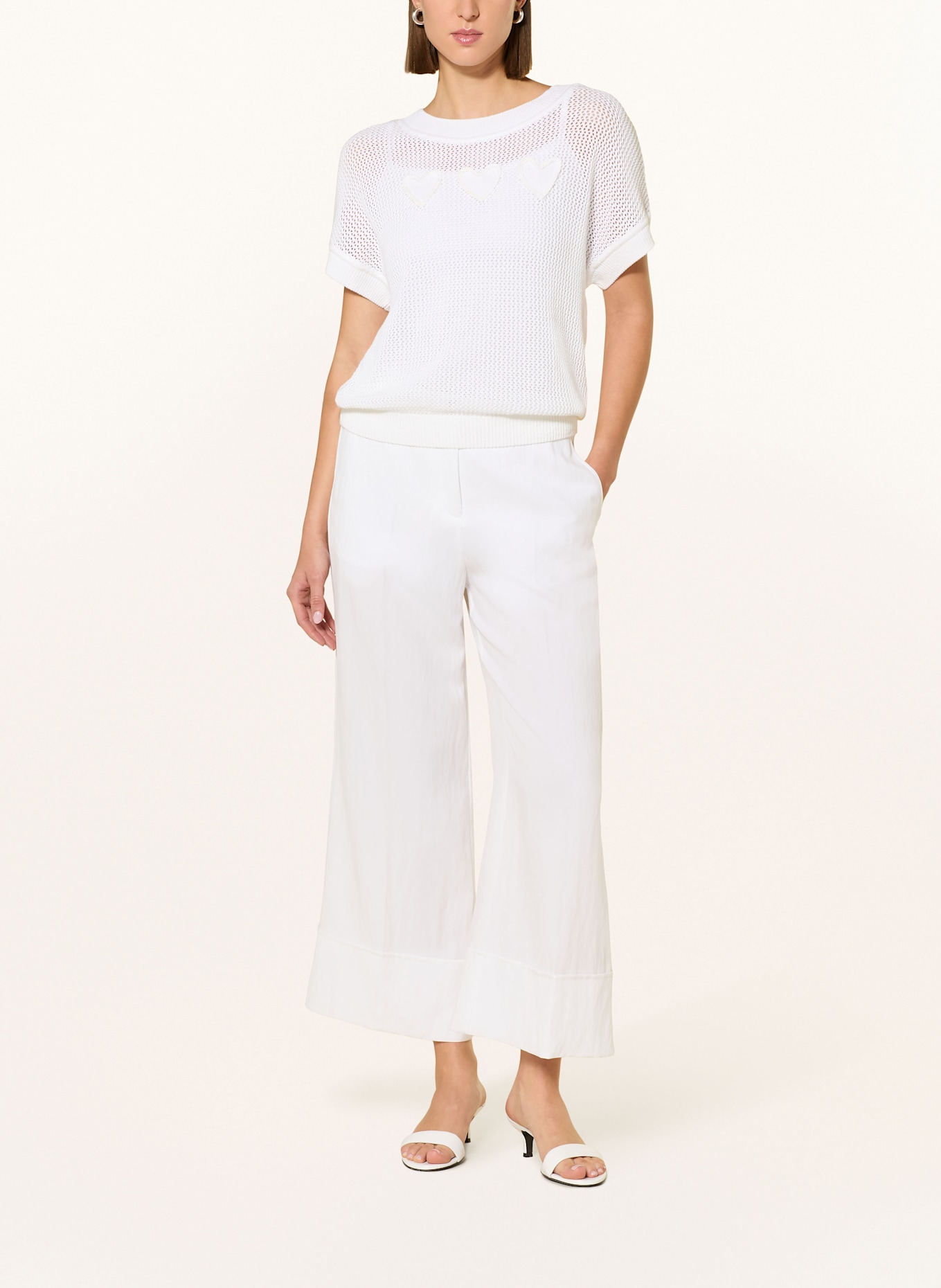MARC AUREL Knit shirt: WHITE