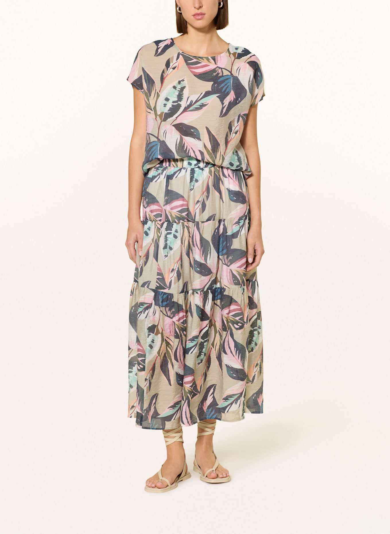 MARC AUREL Shirt blouse: LIGHT GREEN / TEAL / LIGHT PINK