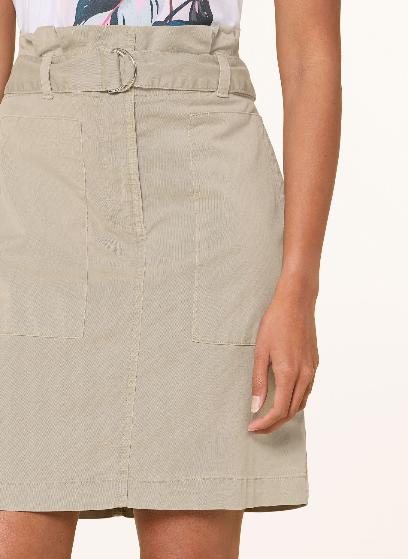 MARC AUREL Paperbag-Rock: HELLGRÜN