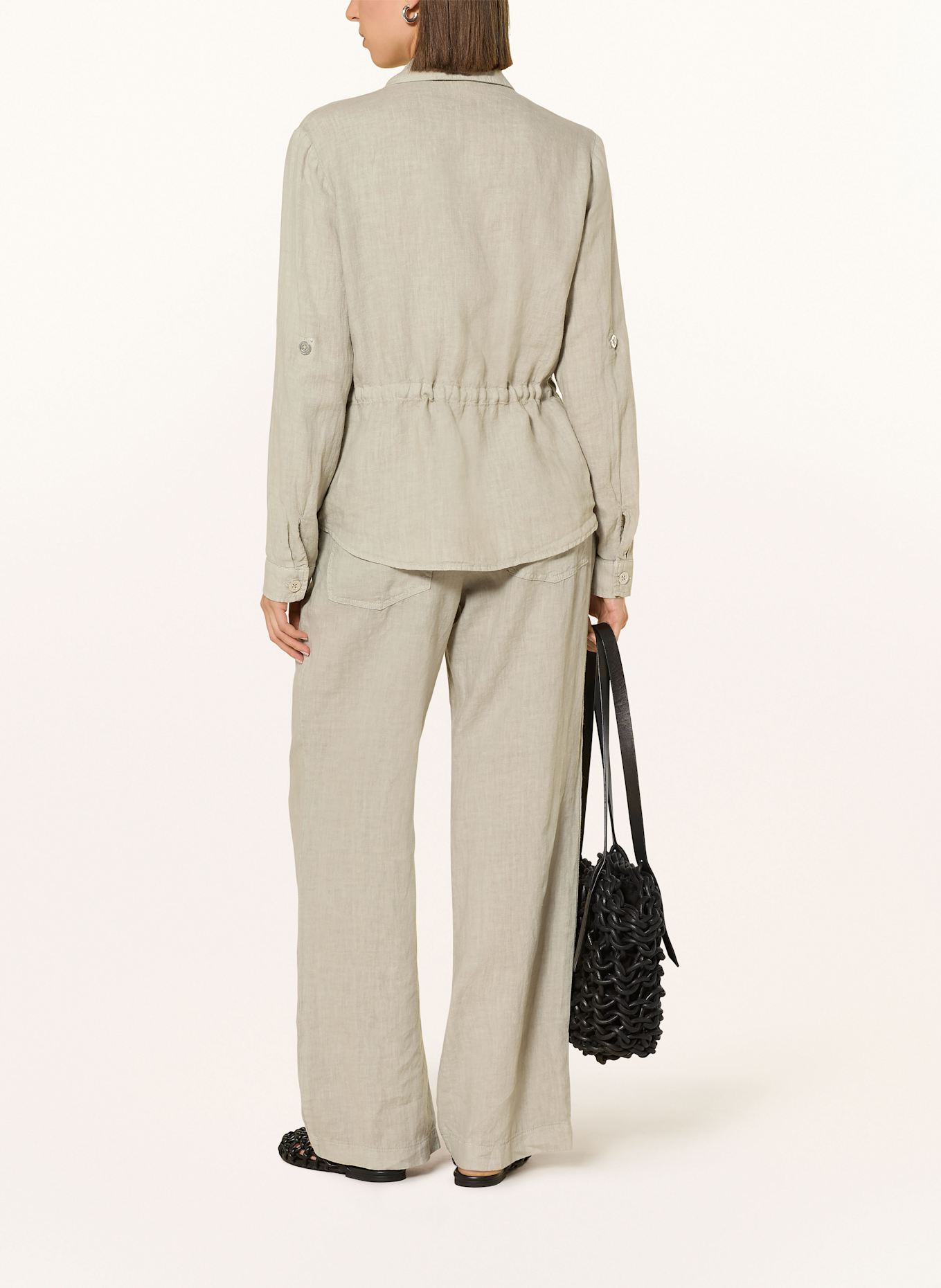 MARC AUREL Hemdbluse aus Leine: OLIV