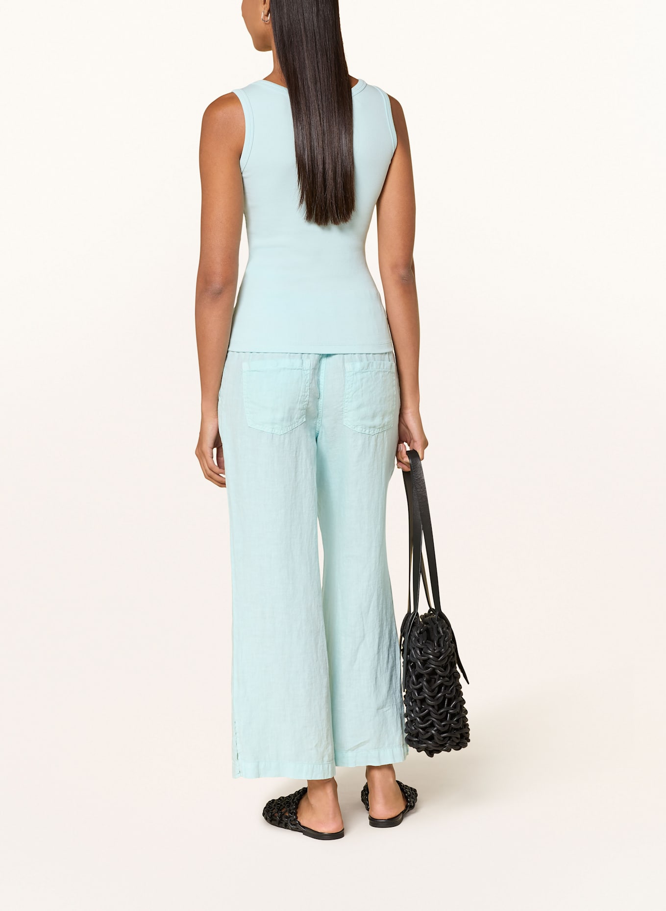 MARC AUREL Leinenhose: TÜRKIS