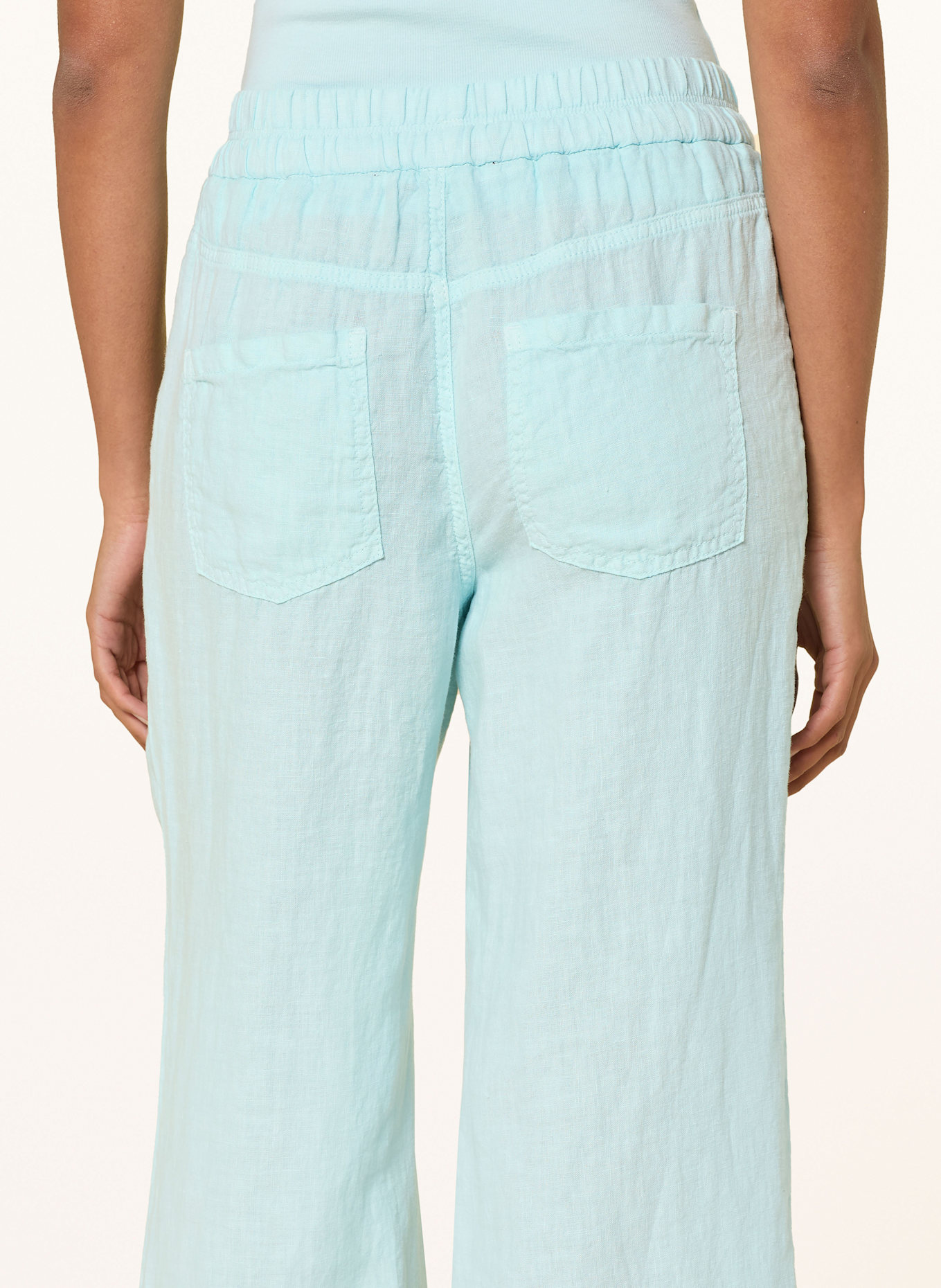 MARC AUREL Leinenhose: TÜRKIS