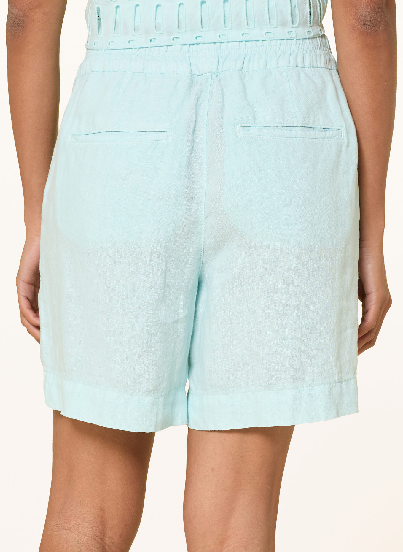 MARC AUREL Leinenshorts: TÜRKIS