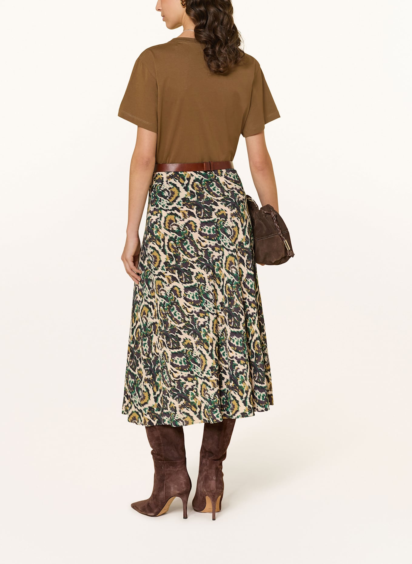 ba&sh Rock ONINTIA: ECRU / GRÜN / BRAUN