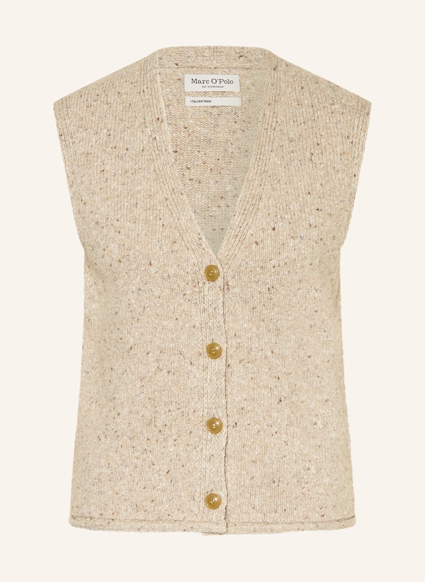 Marc O'Polo Strickweste: BEIGE