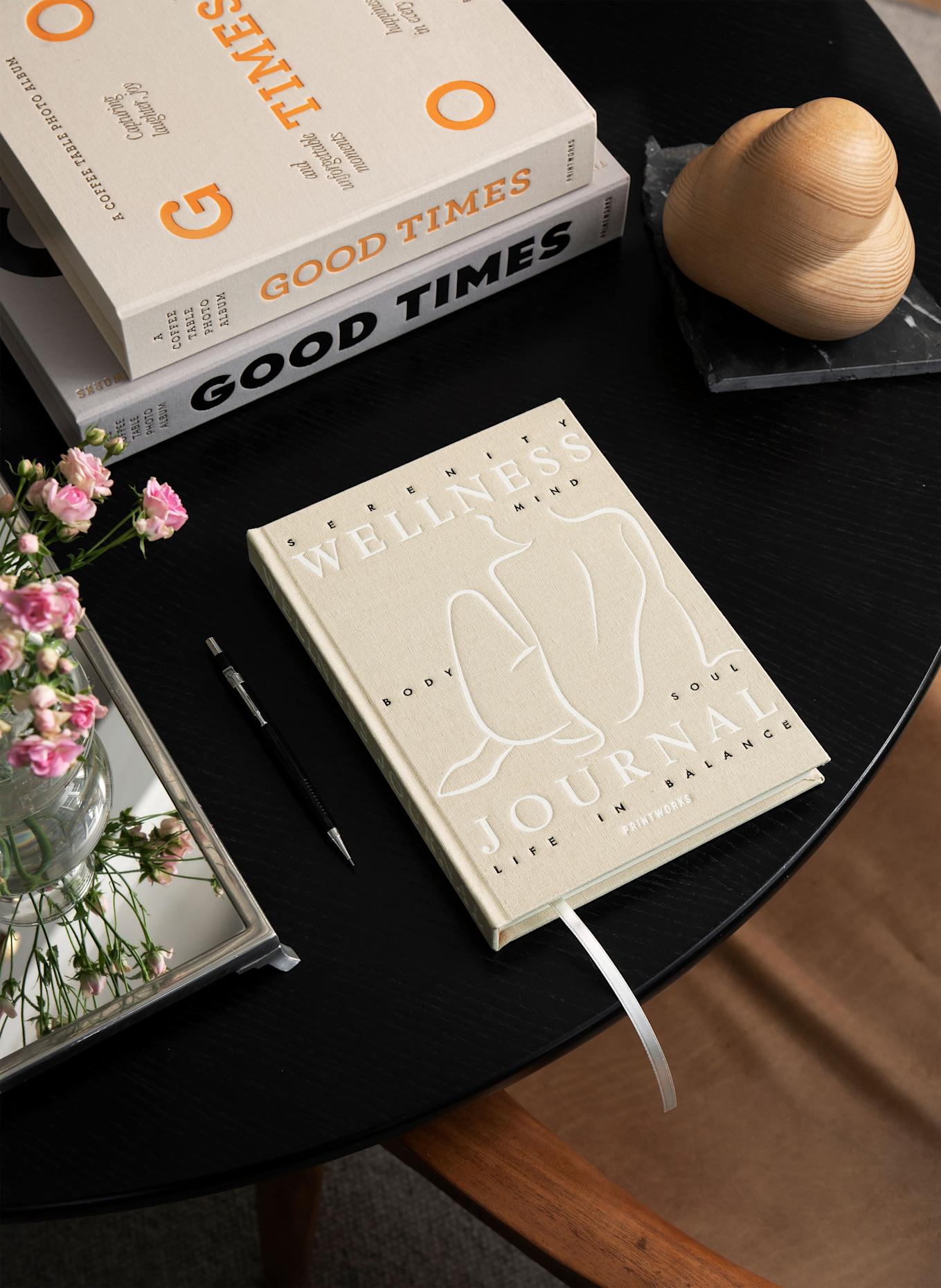 PRINTWORKS Gästebuch WELLNESS JOURNAL: CREME