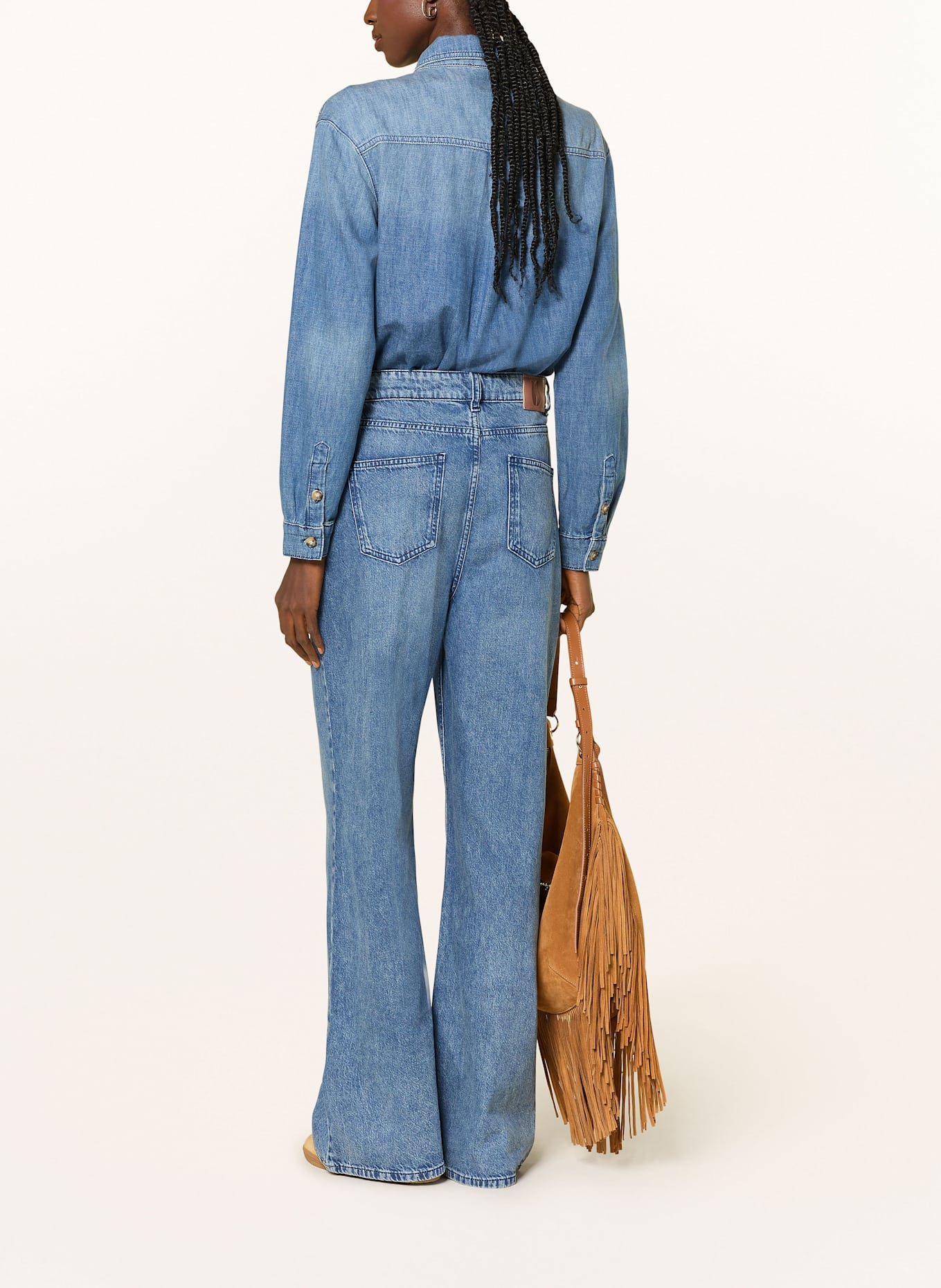 ba&sh Jeans-Jumpsuit BLOOM: BLAU