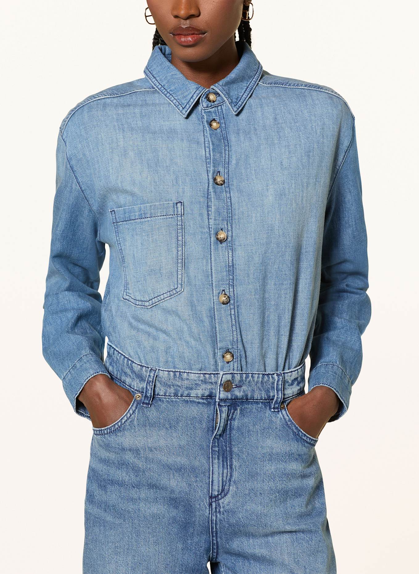 ba&sh Jeans-Jumpsuit BLOOM: BLAU