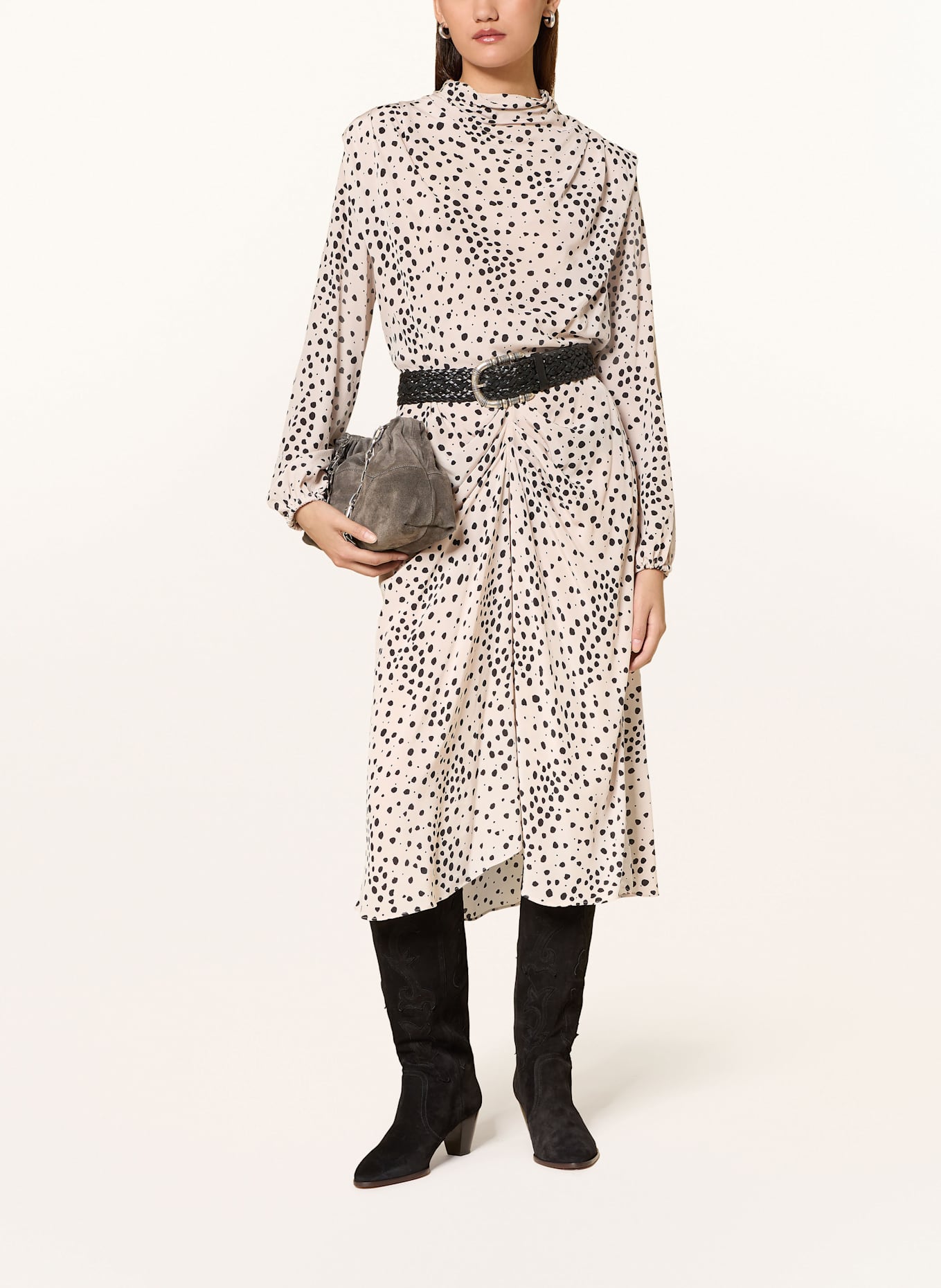 ba&sh Blusenshirt DELPHINE: ECRU / SCHWARZ