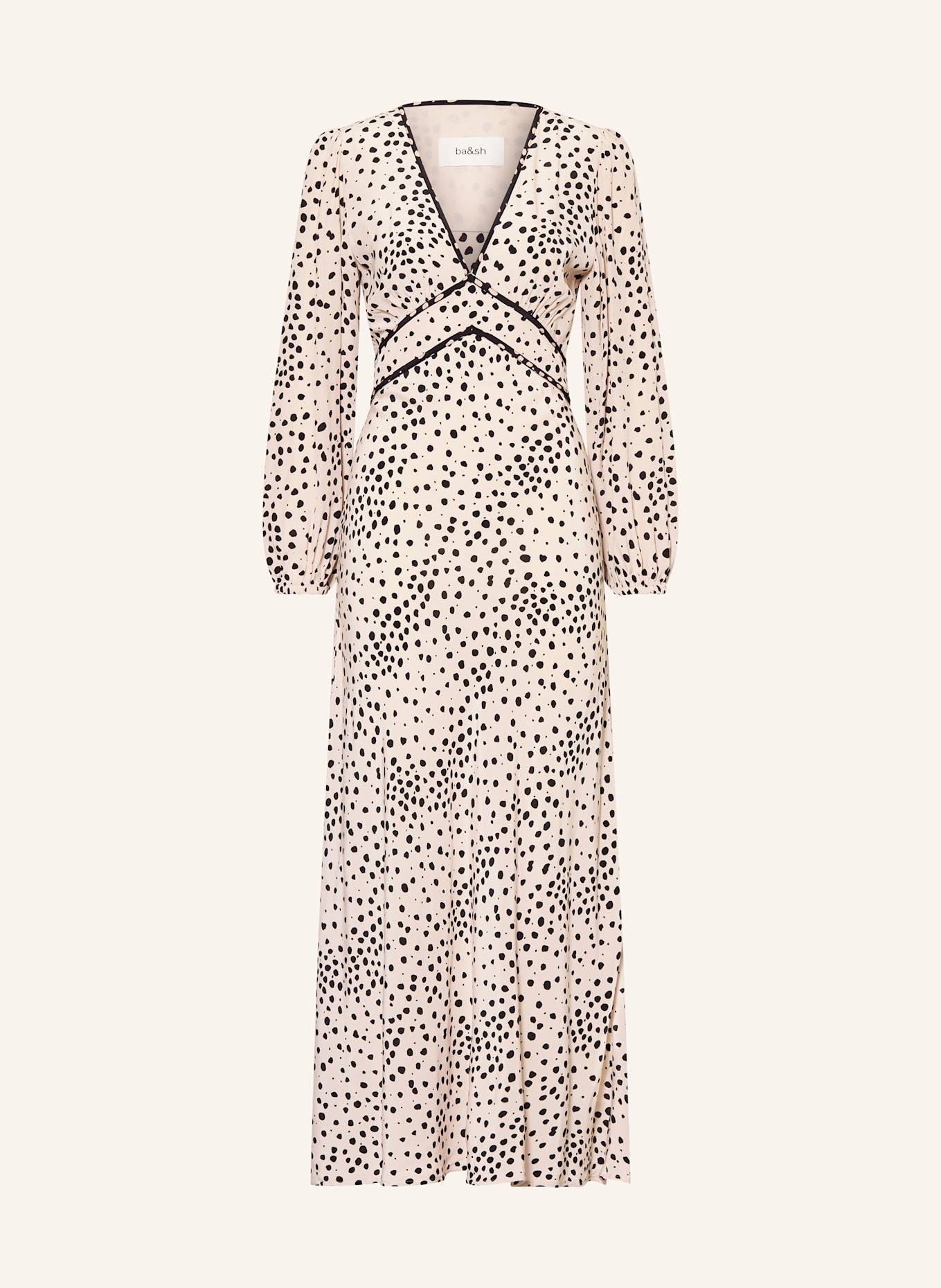 ba&sh Kleid DERBY: ECRU / SCHWARZ