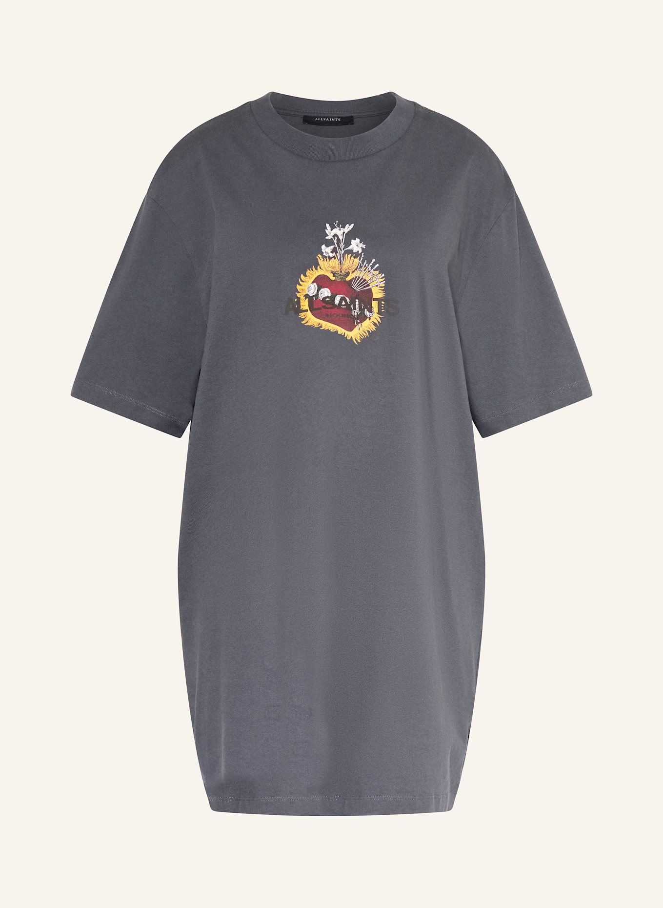 ALLSAINTS Jerseykleid HEARTFELT: DUNKELGRAU