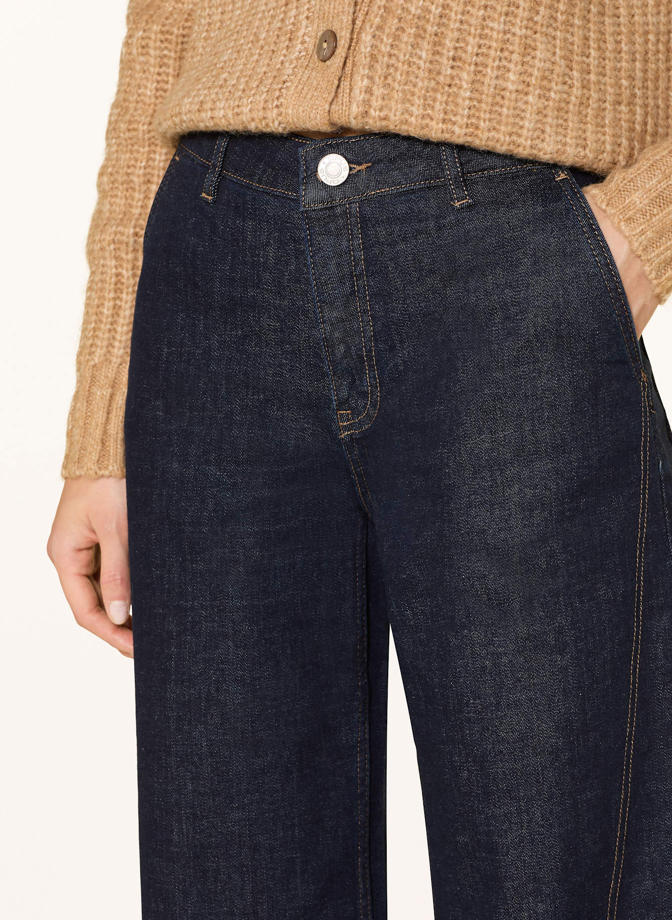 OPUS Wide Leg Jeans MIVA: 70045 dark rinsed blue