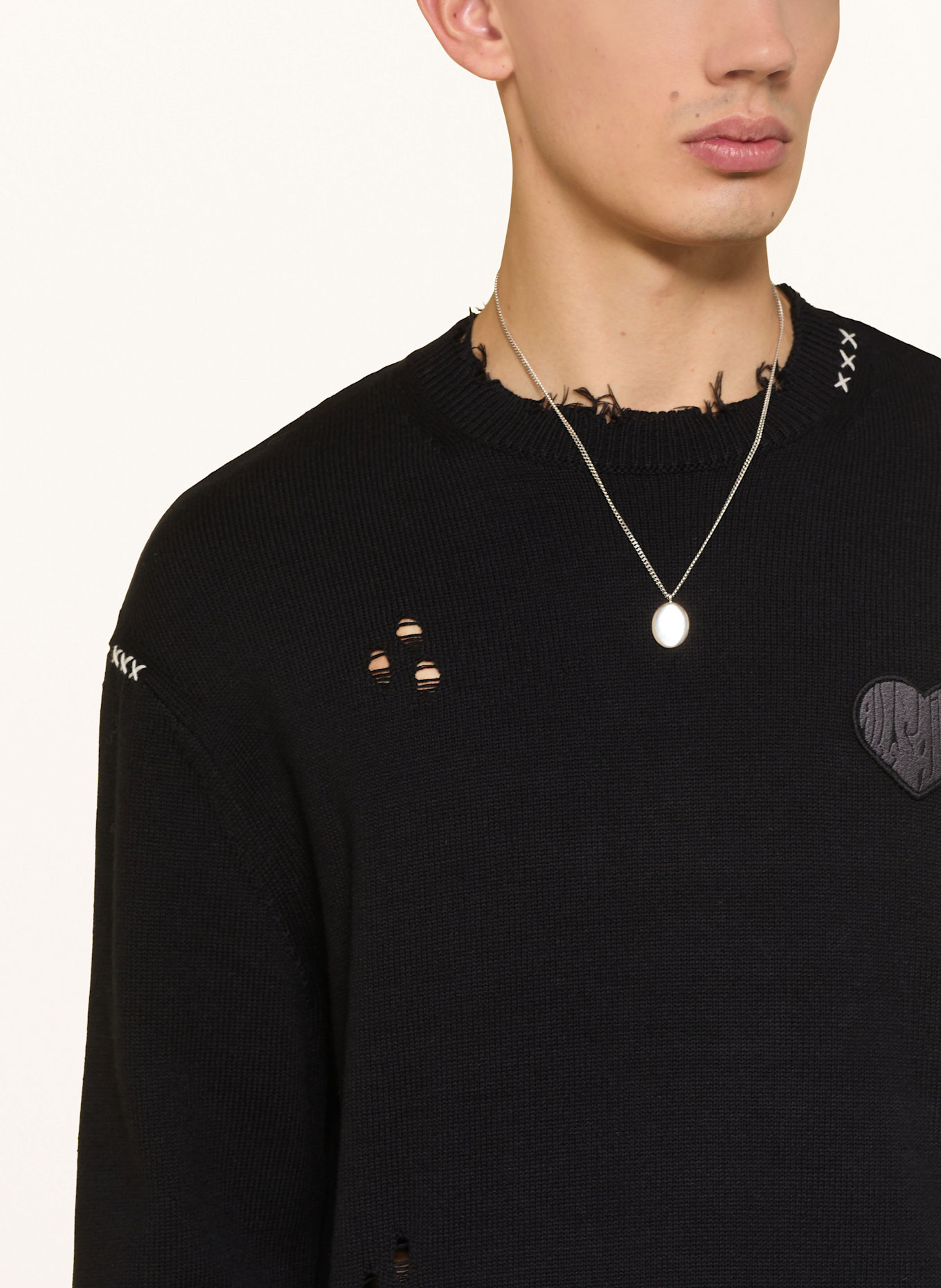 ALLSAINTS Pullover THEO CREW: SCHWARZ