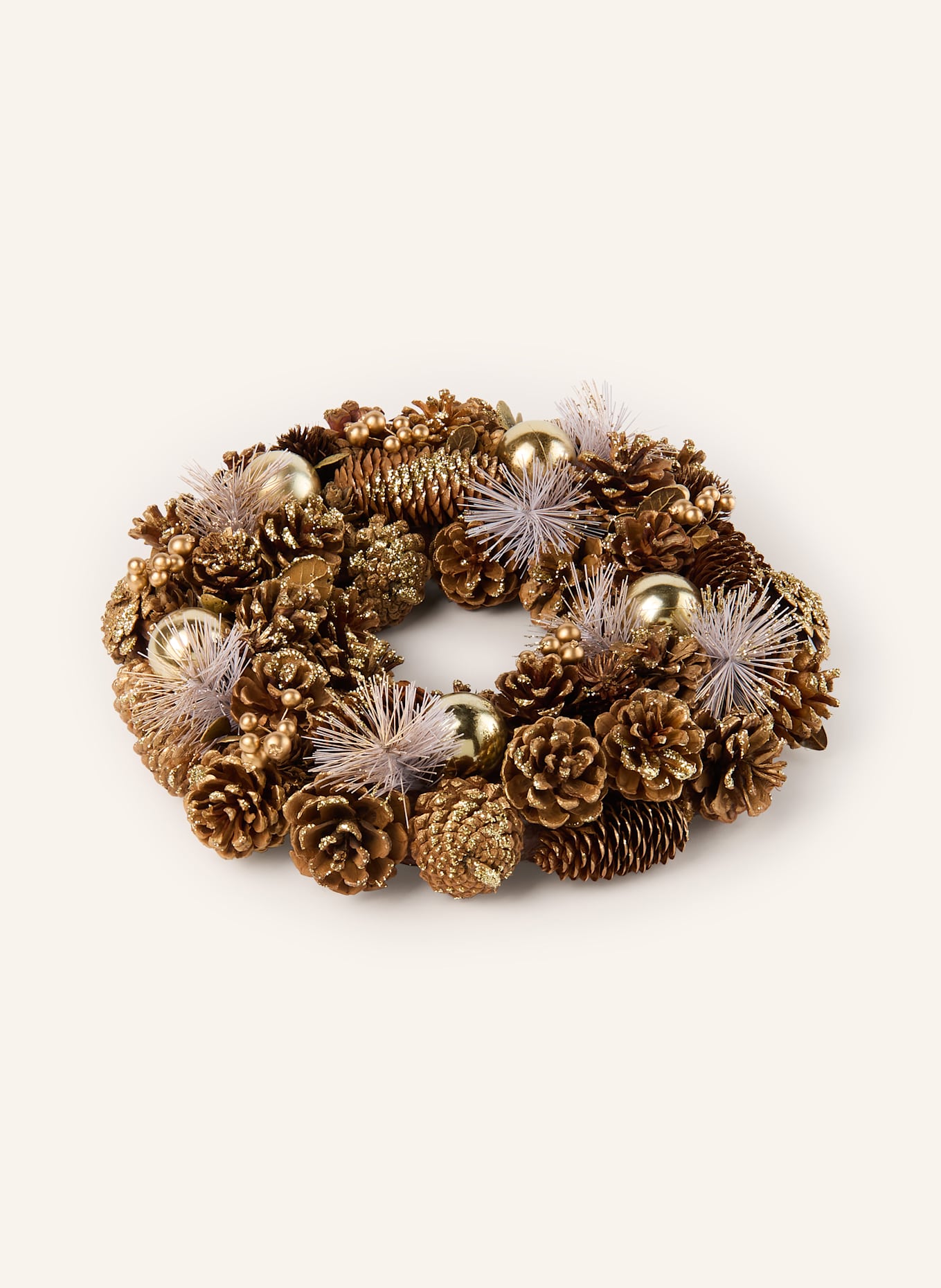 edelman ETON wreath: BROWN / GOLD
