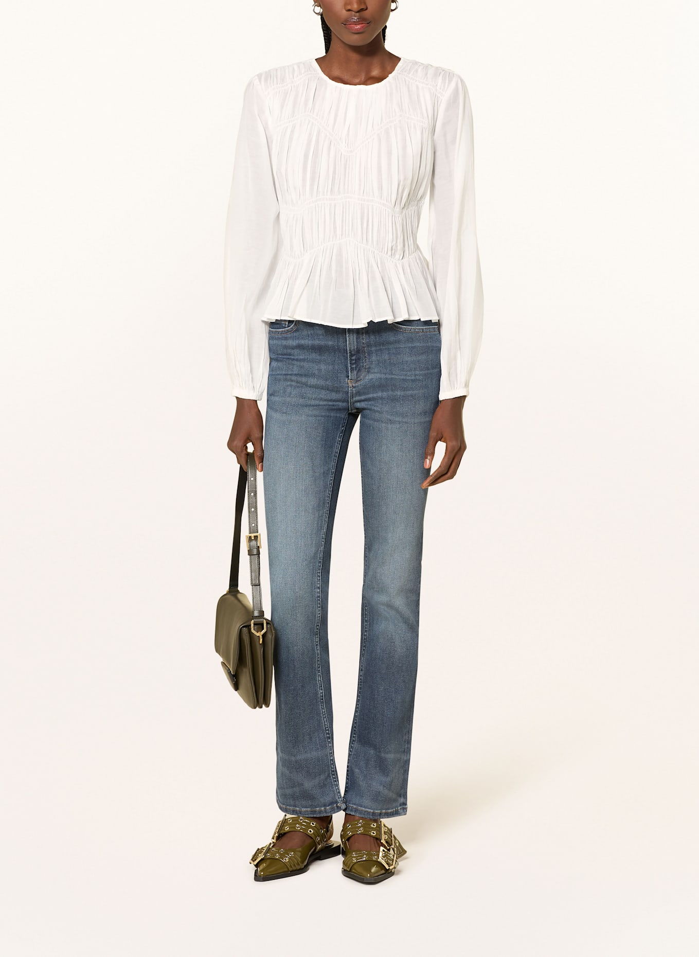 ALLSAINTS Blusenshirt MELANI: WEISS