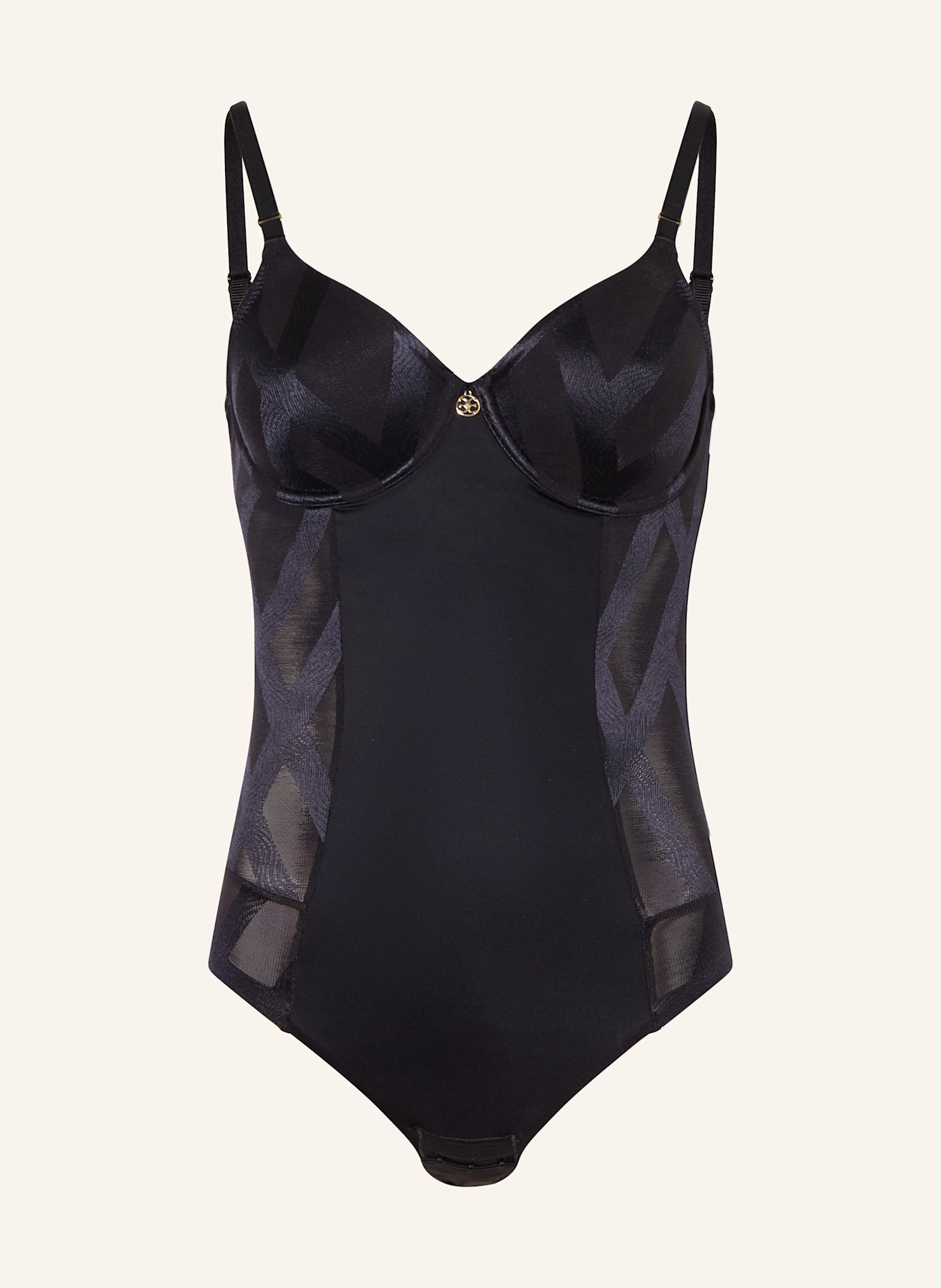 CHANTELLE Bügel-Body GLAZE: SCHWARZ