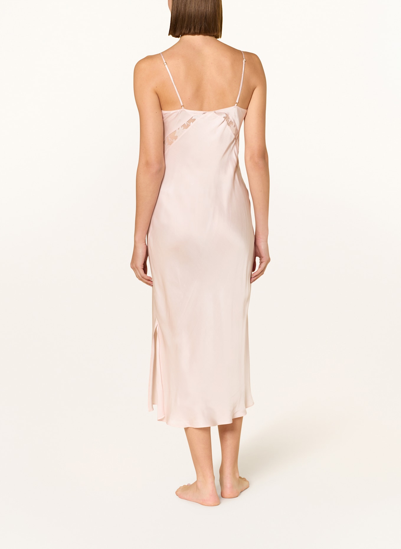CHANTELLE Negligé IDYLL van satijn: ROSÉ