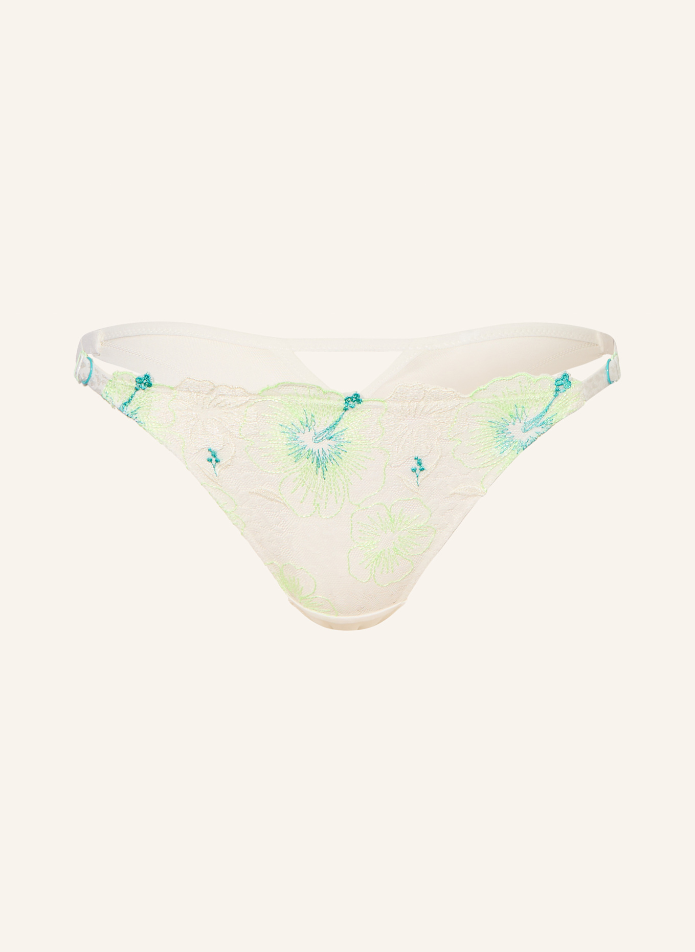 CHANTELLE Thong DAYDREAM: ECRU / LIGHT GREEN